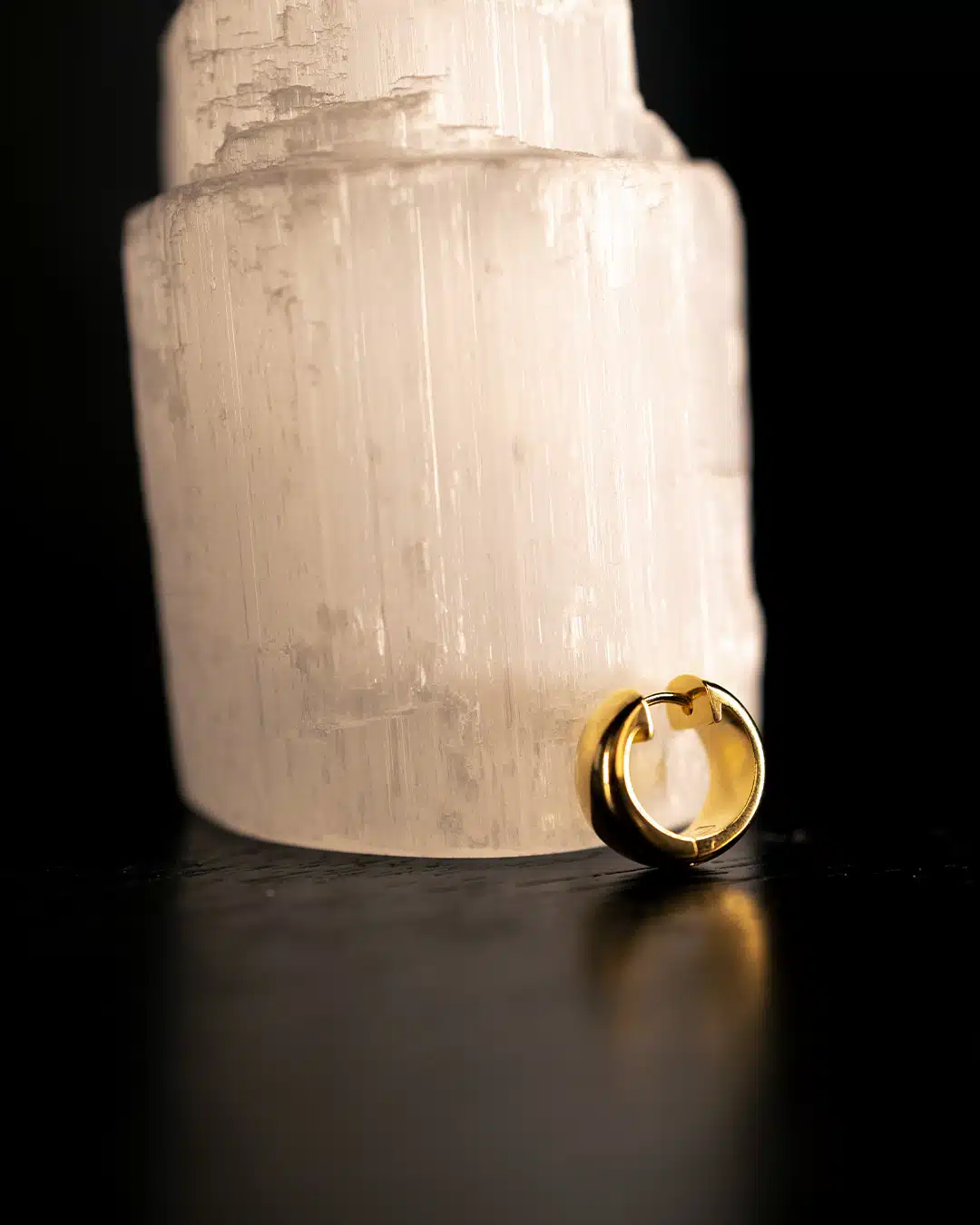 18ct Gold Plated TGF Chunky Hoop (Single) - Image 3