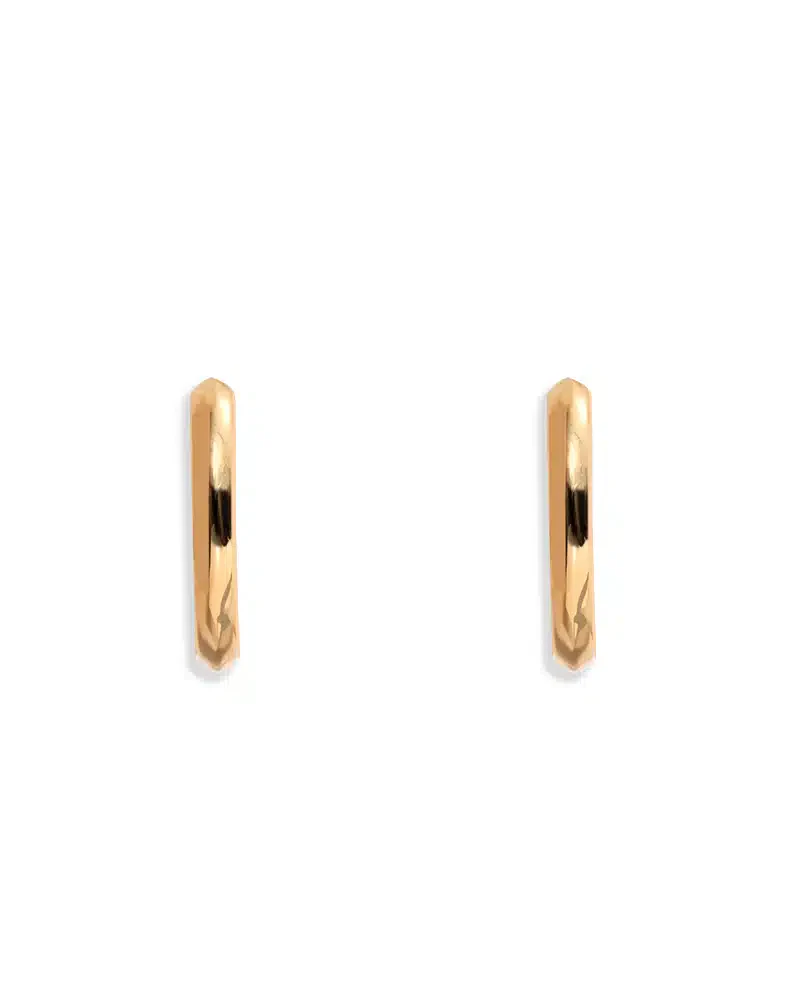 18ct Gold Plated TGF Logo Hoop (Single) - Image 3