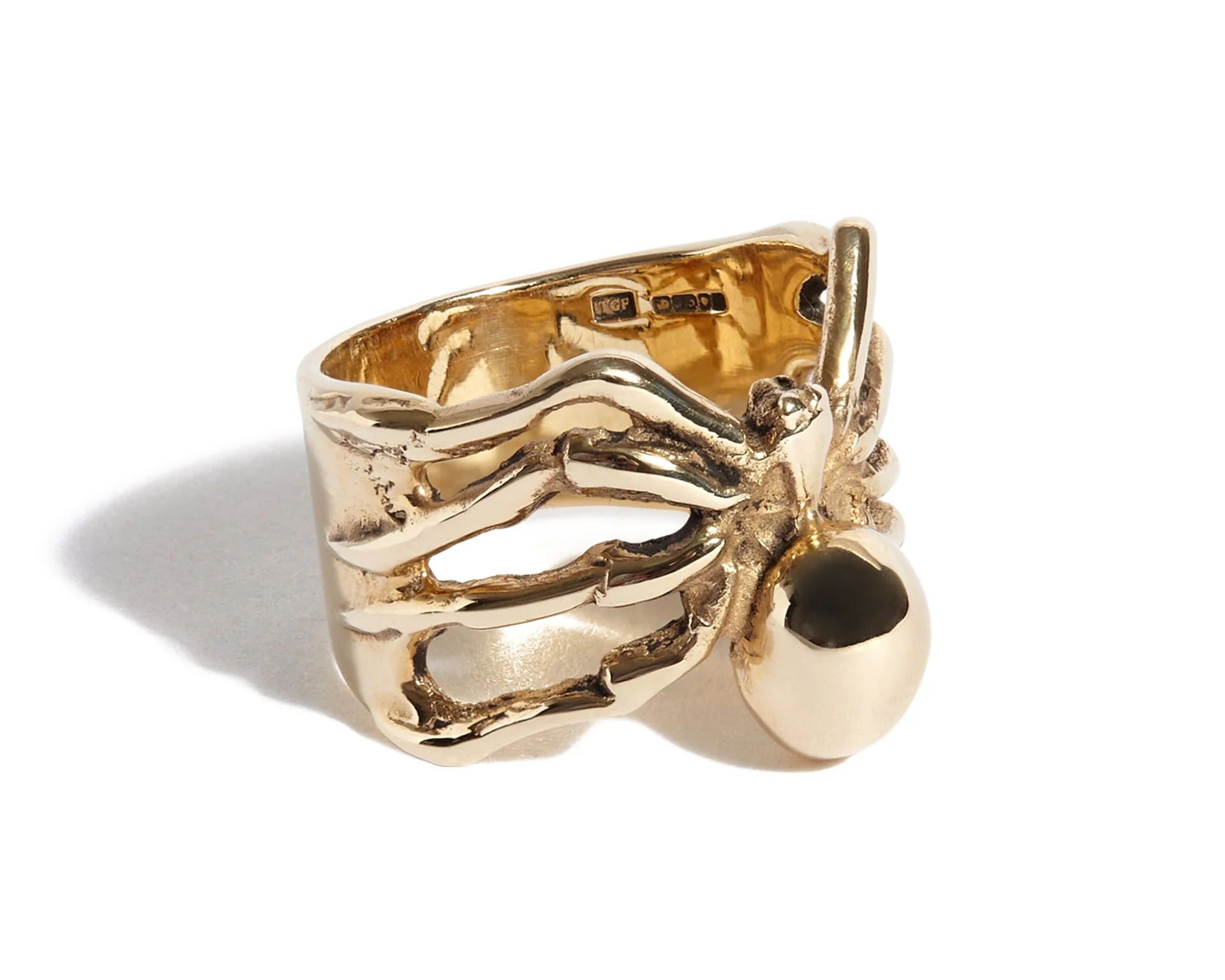 9ct Gold Spider Ring - Image 5