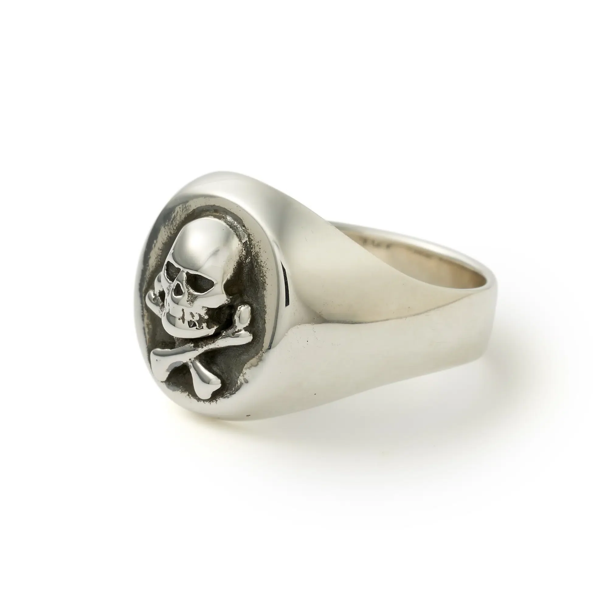 All Silver Skull & Crossbones Signet - Image 2