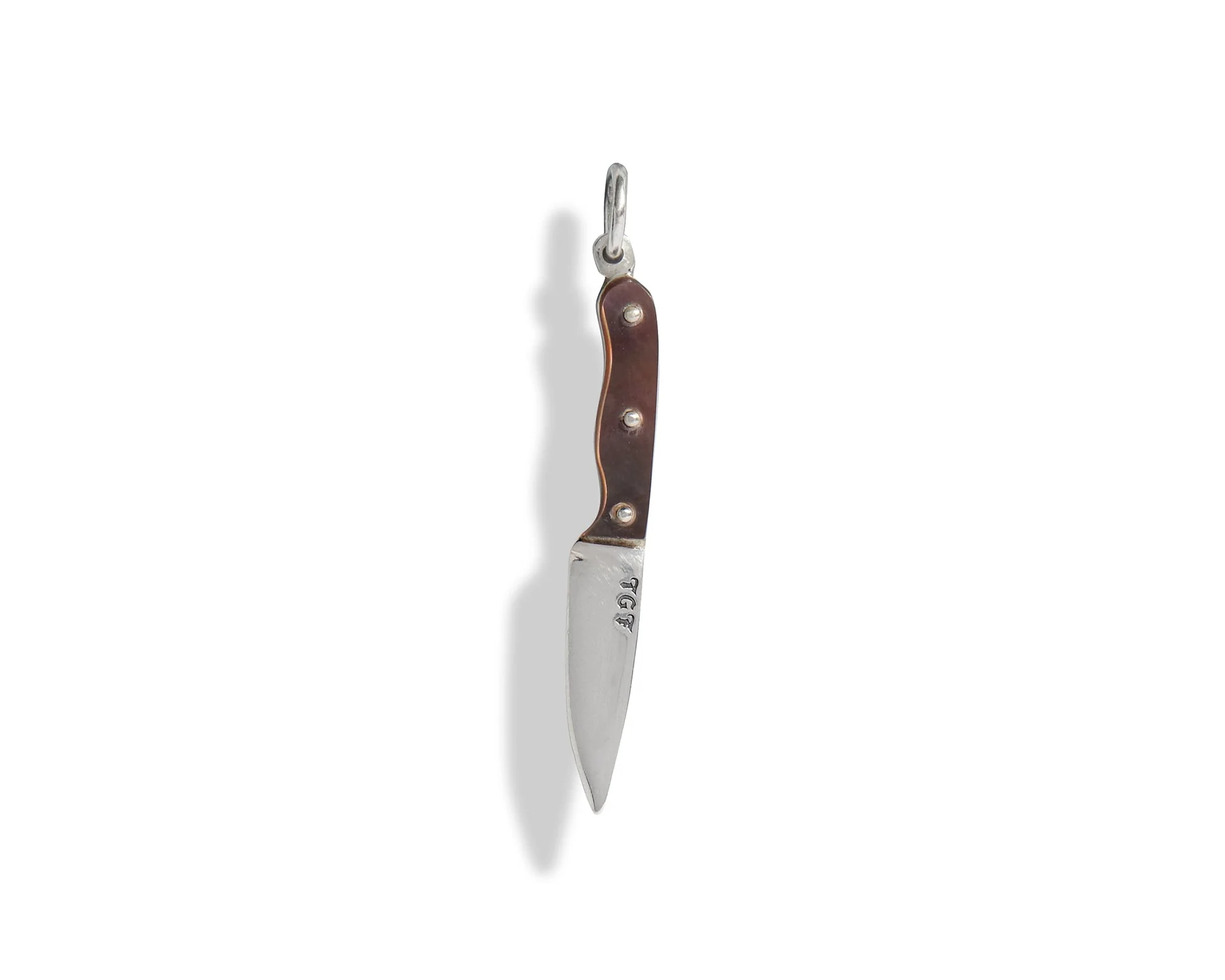 Black Mother of Pearl Knife Pendant - Image 3