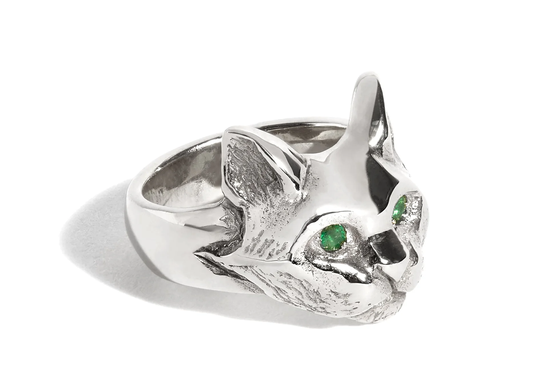 Cat Ring with Emerald Eyes - Image 4