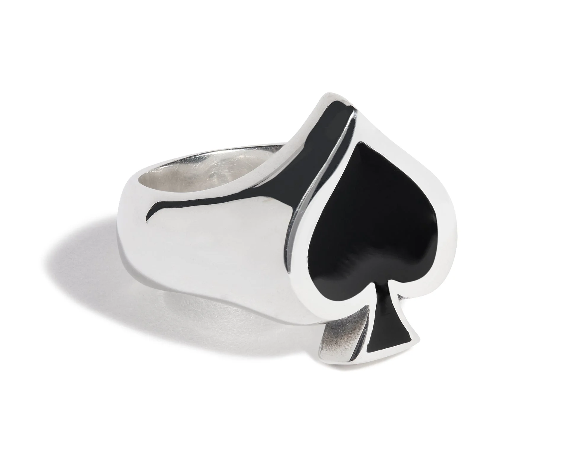 Enamel Ace of Spades Ring - Image 3