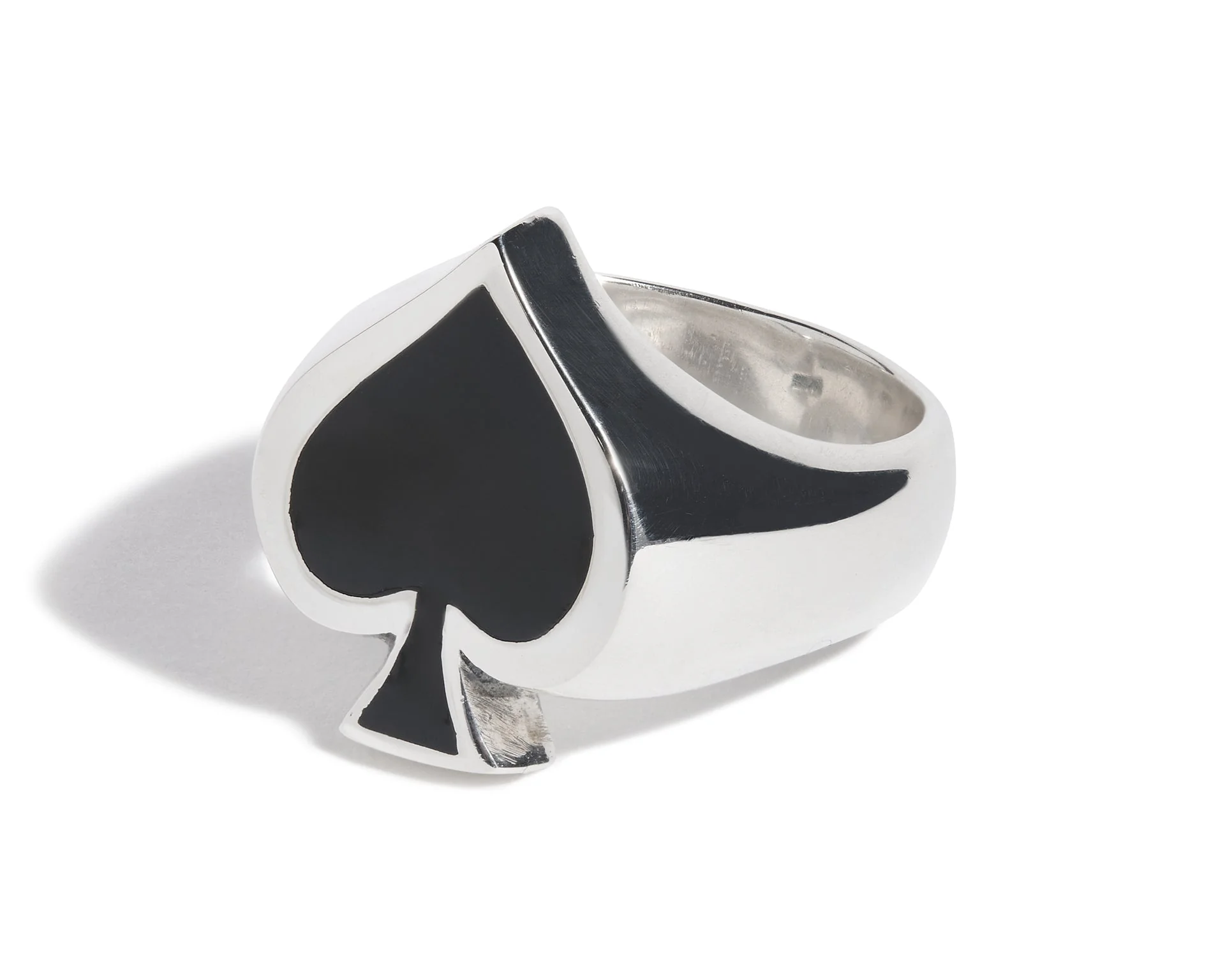 Enamel Ace of Spades Ring - Image 4