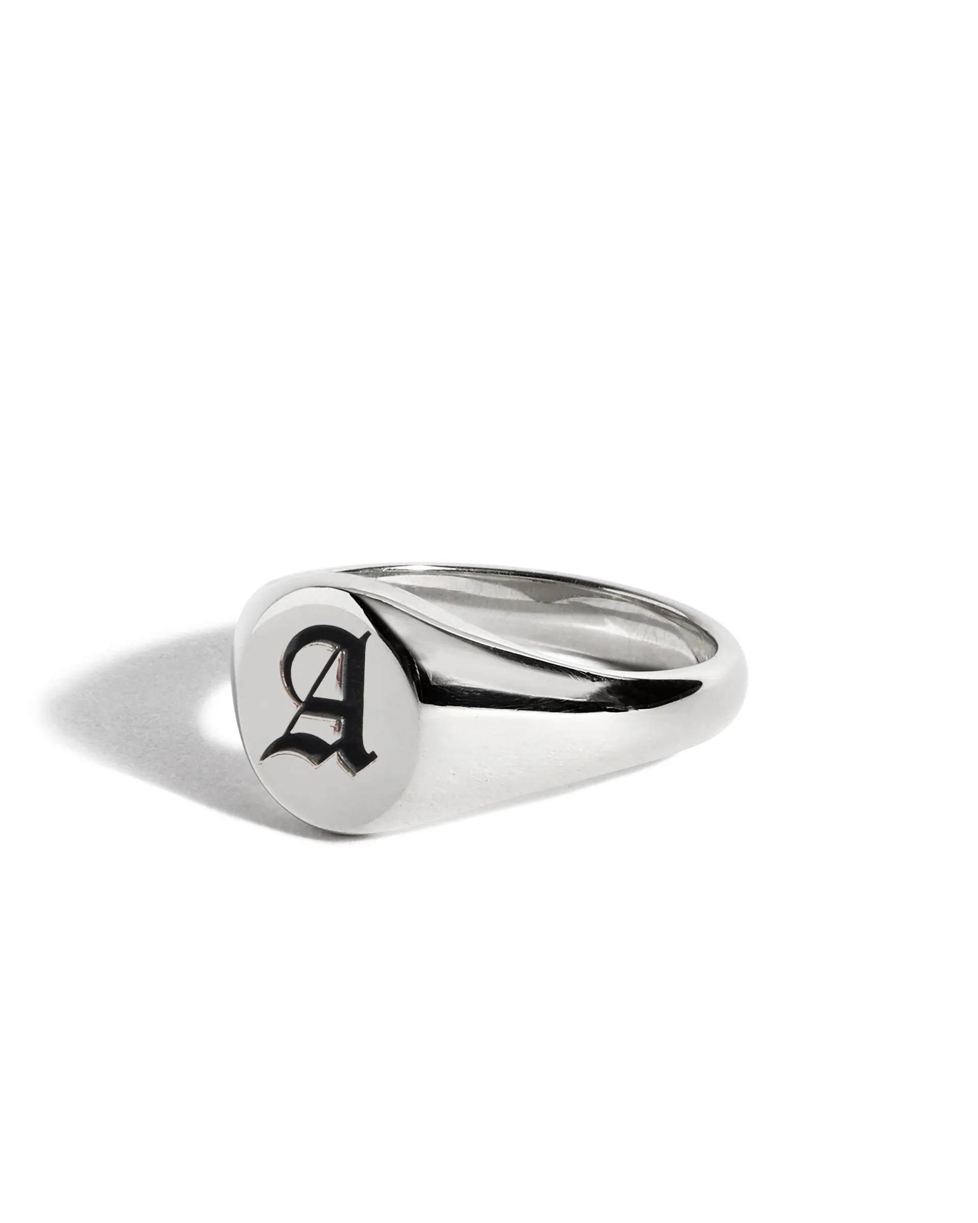 Engraved Small Signet Ring - Image 9