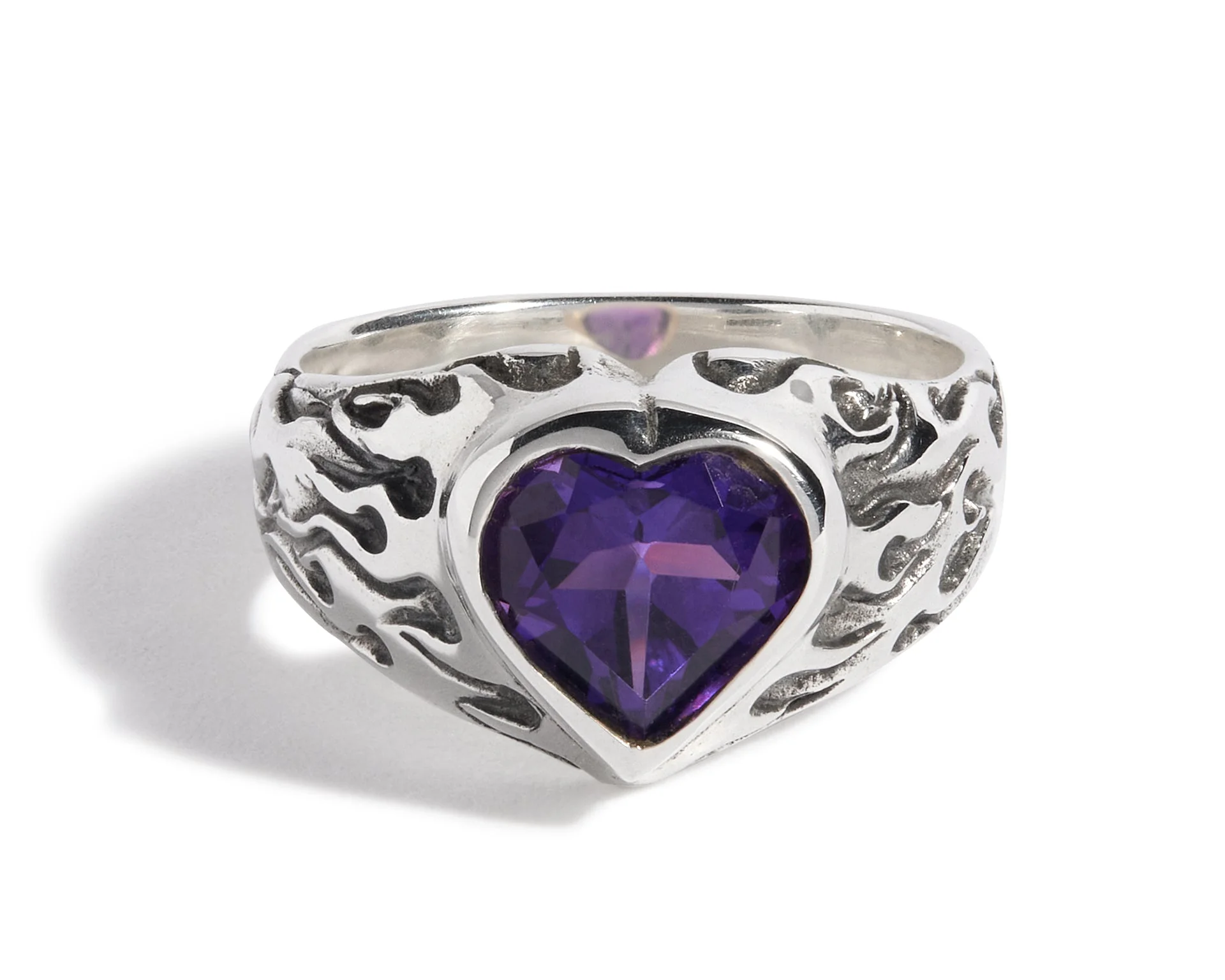 Flaming Heart Gem Ring - Image 6