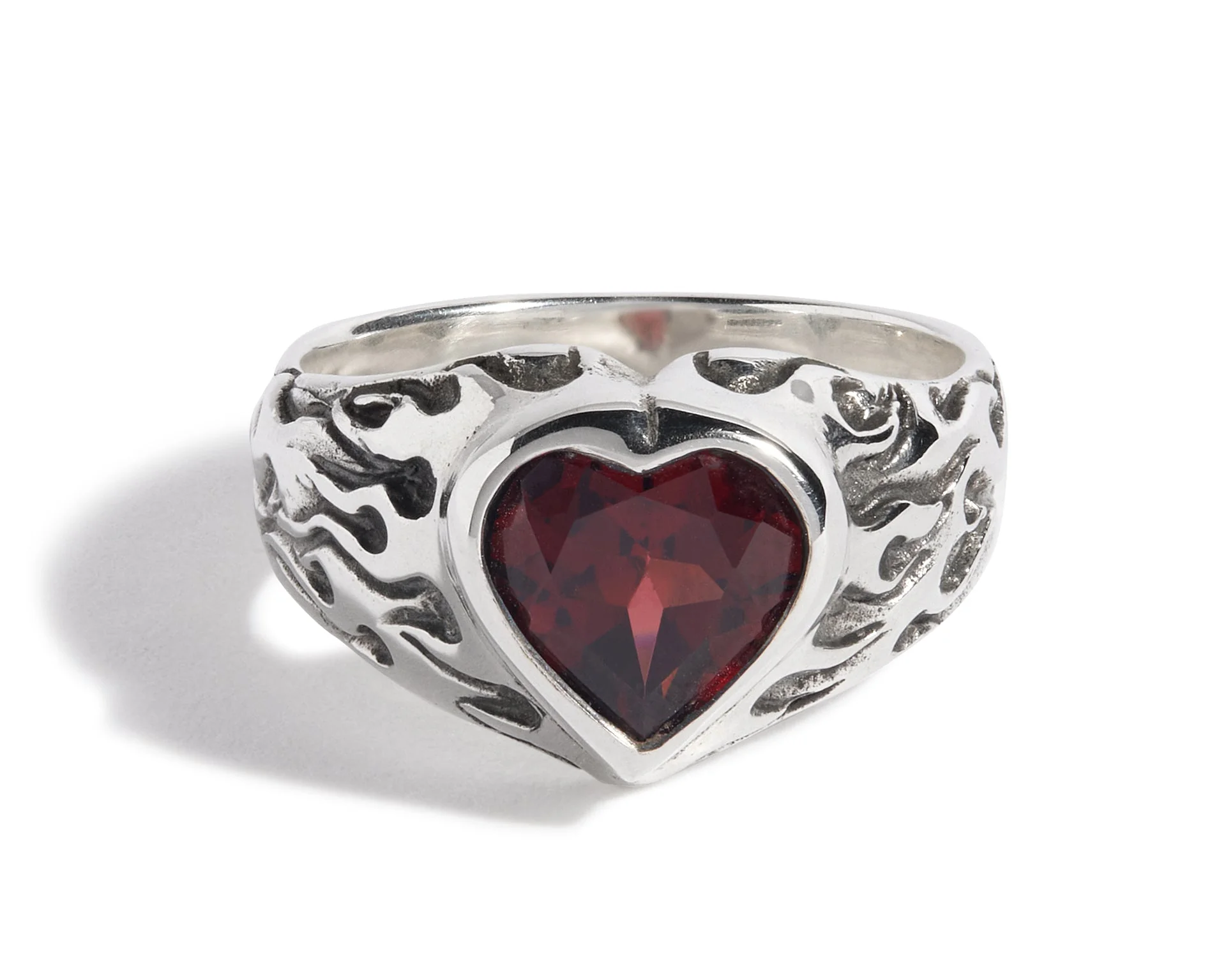 Flaming Heart Gem Ring - Image 8