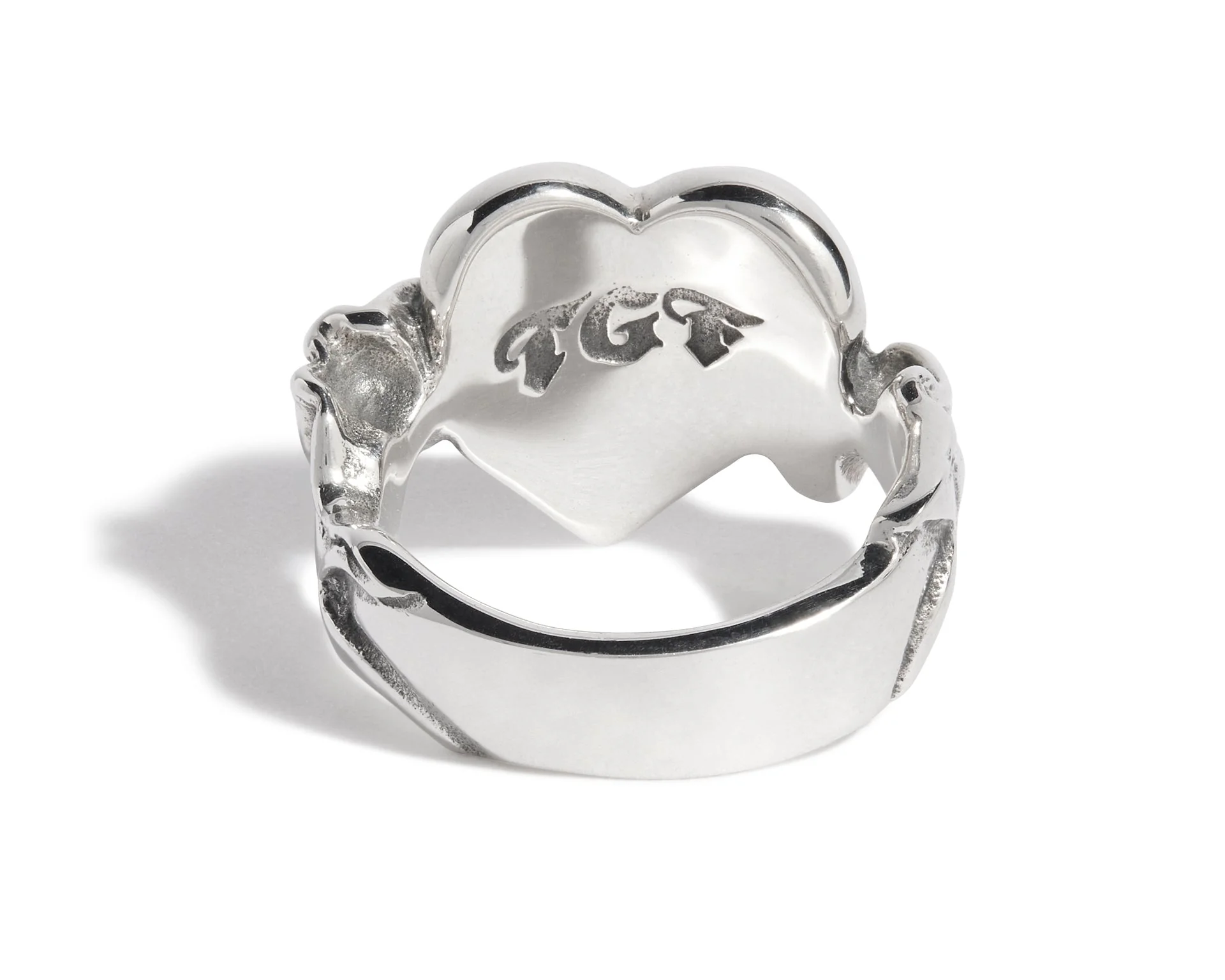 Heart & Banner "Love" Ring - Image 5