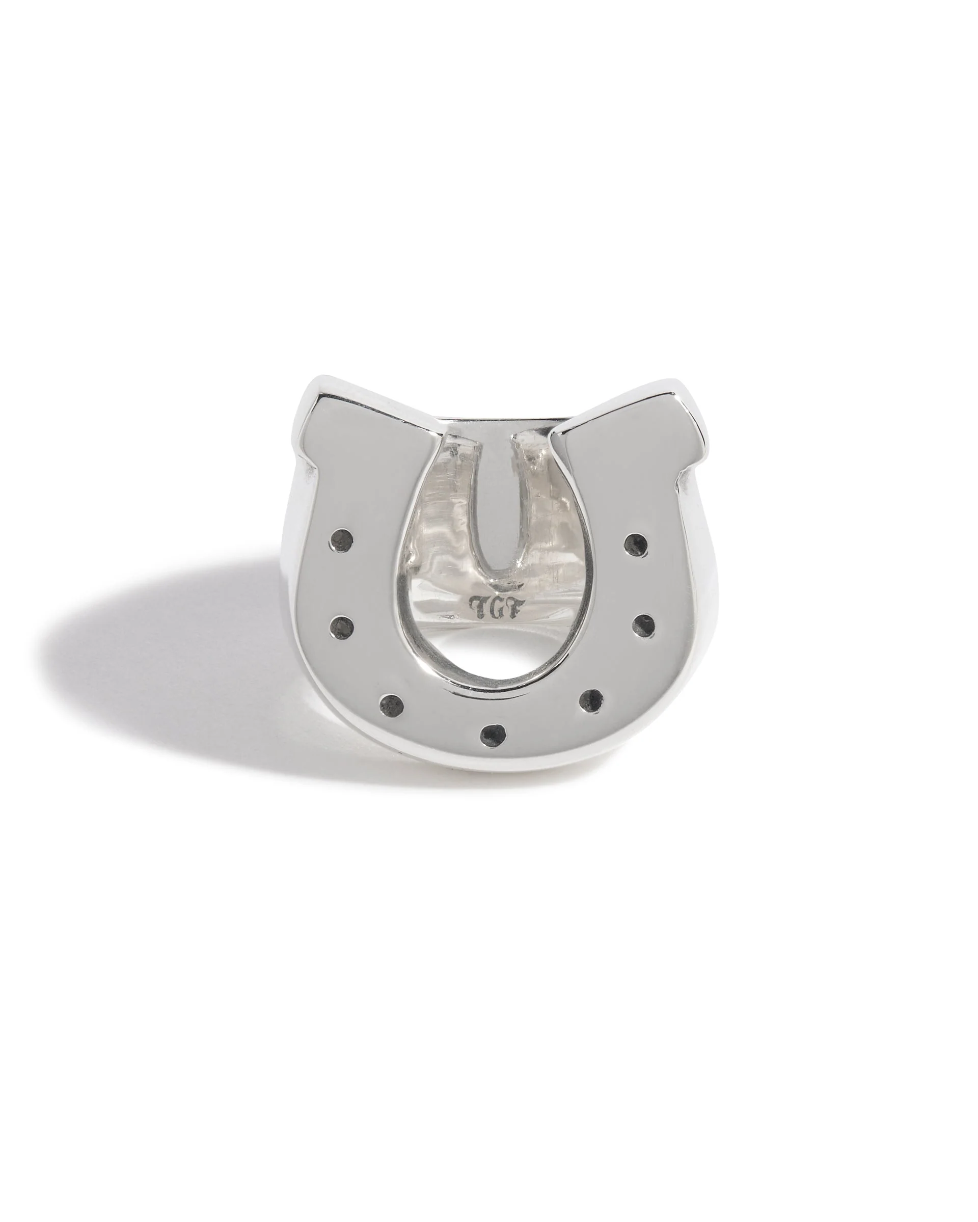 Horseshoe With Dots Ring