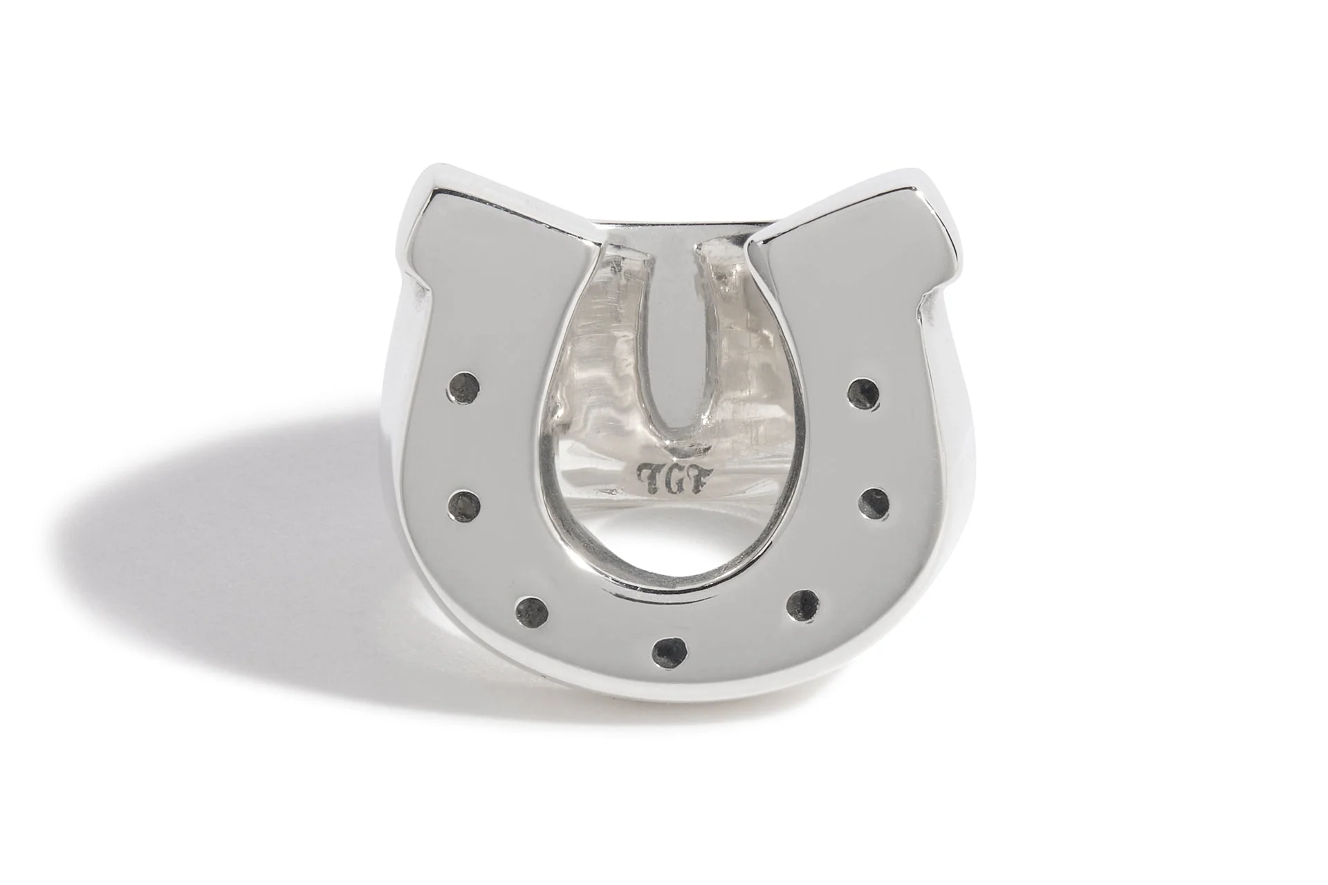 Horseshoe With Dots Ring - Image 2