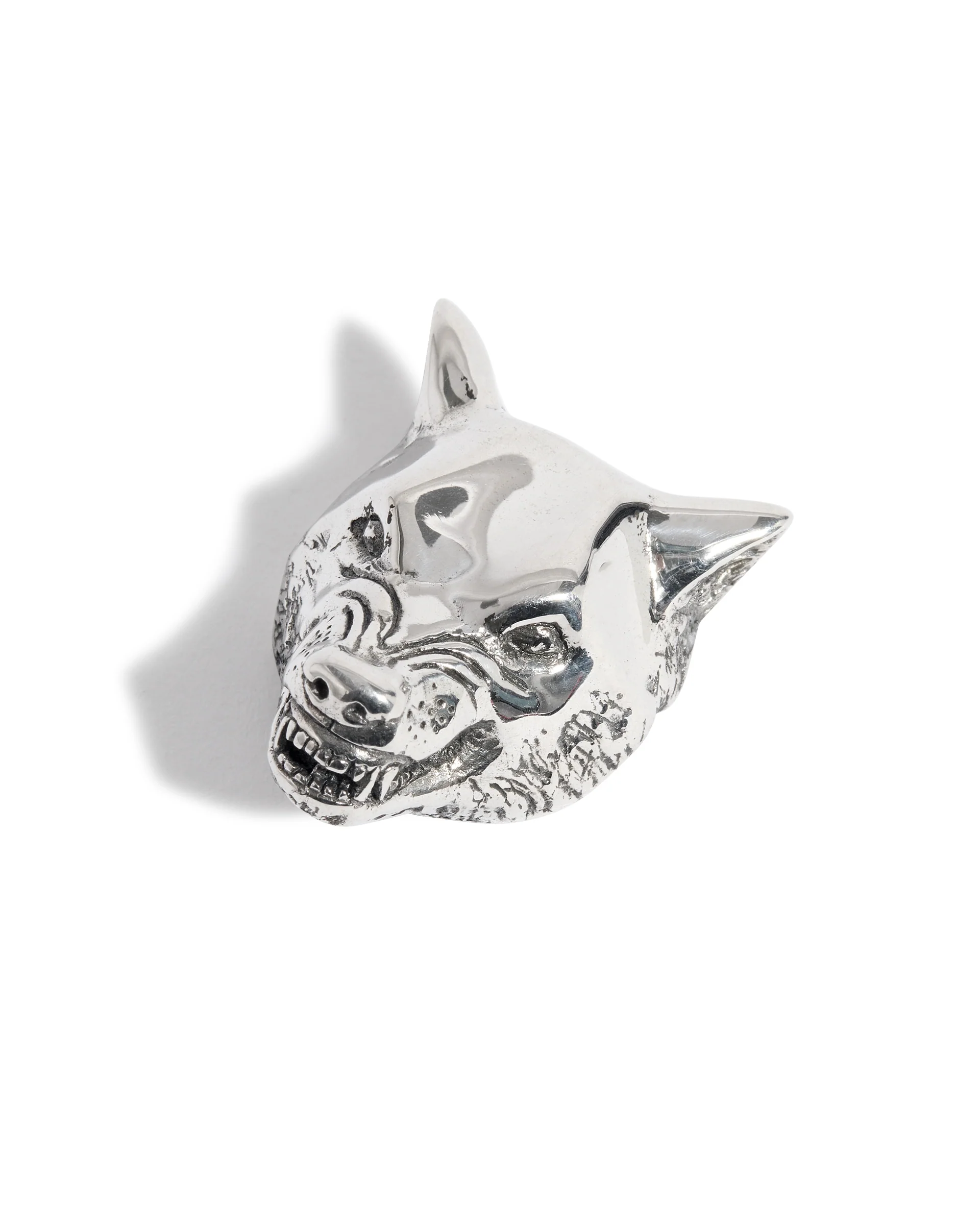 Large Wolf Head Pendant - Image 2