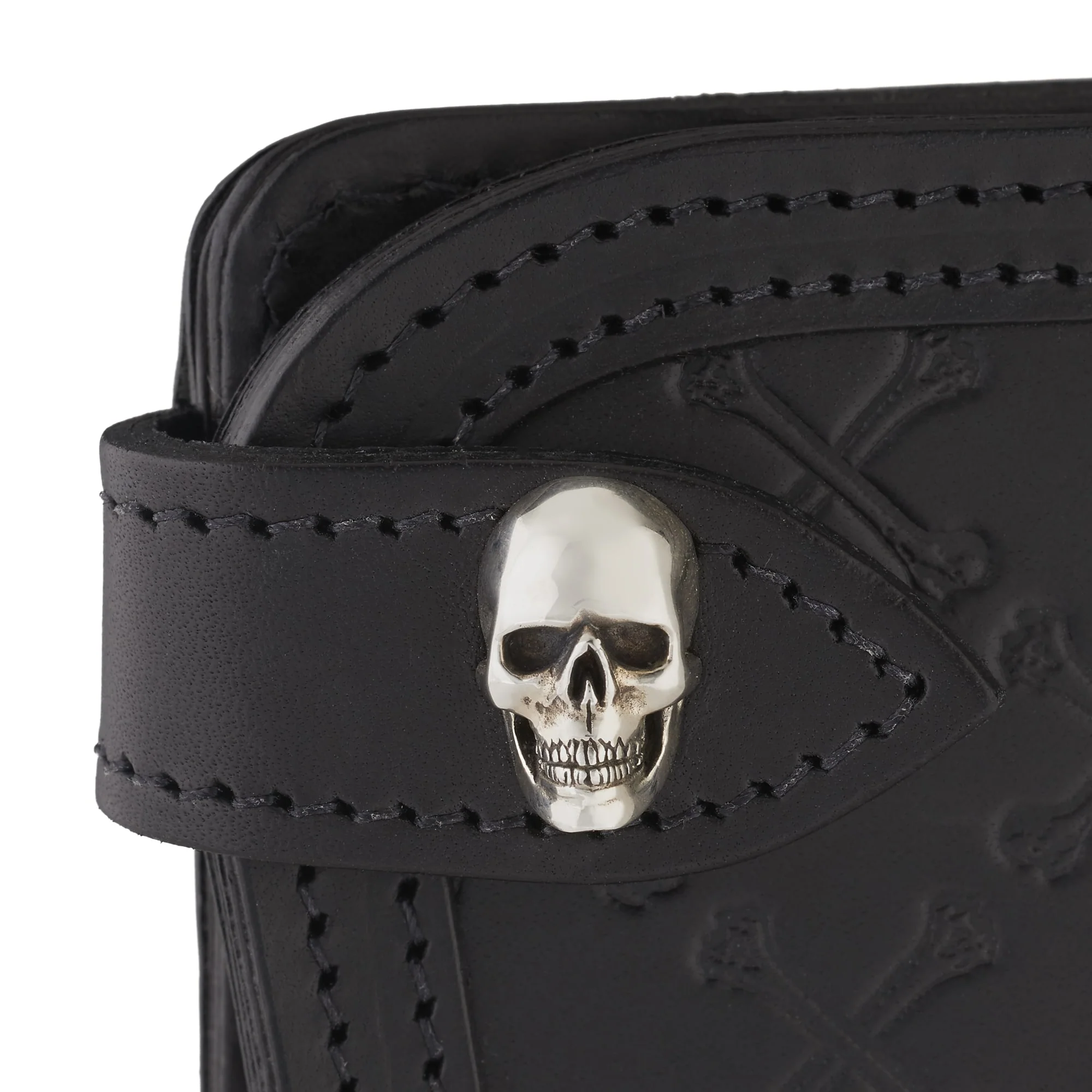 Leather Monogram Biker Wallet - Image 4