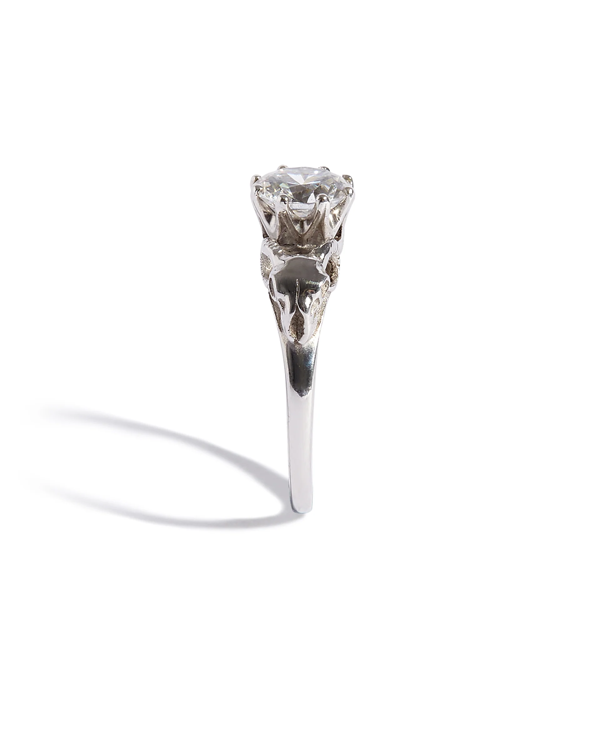 Pan's Bride Engagement Ring with a Natural White Diamond - Image 3