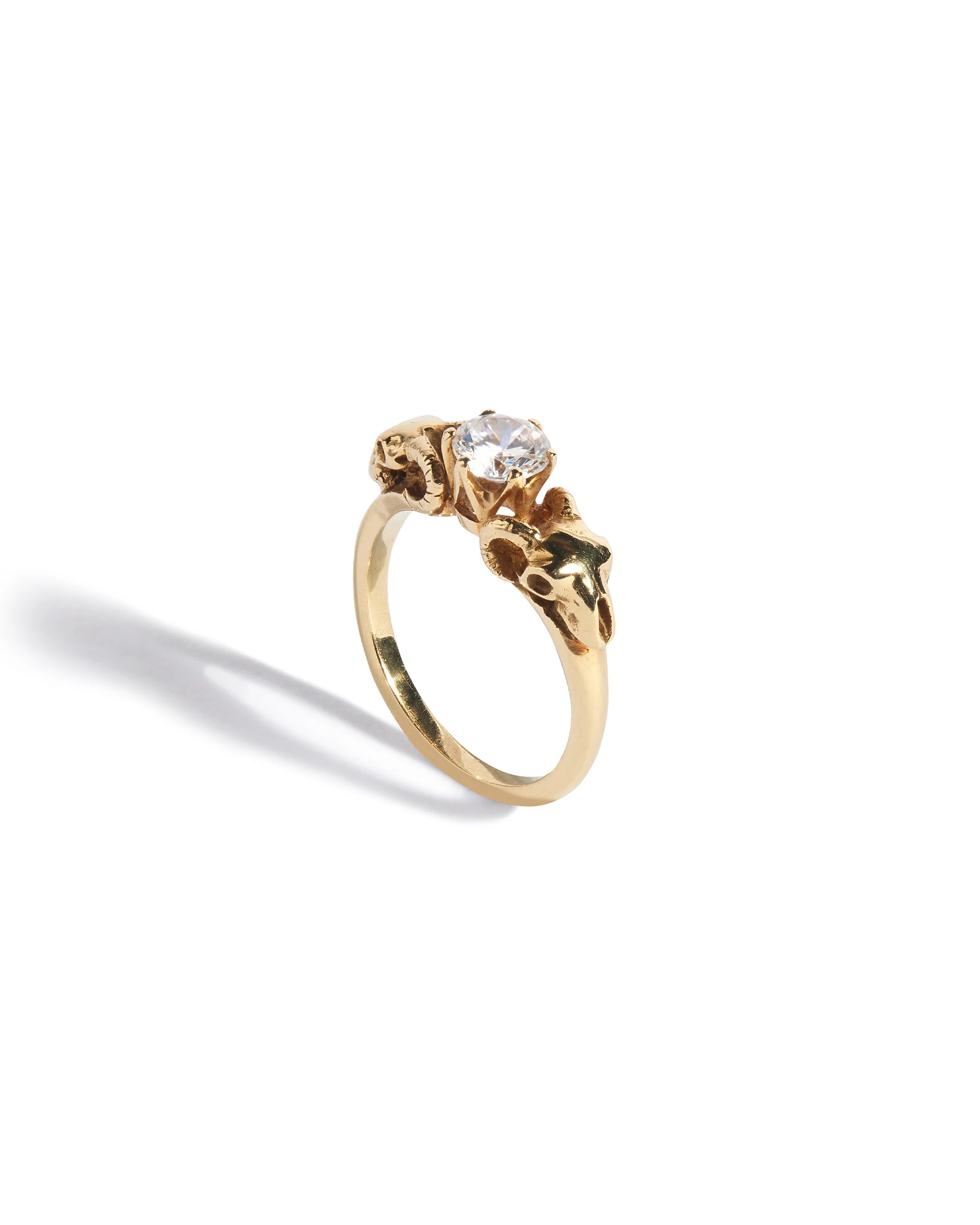 Pan's Bride Engagement Ring with a Natural White Diamond - Image 4