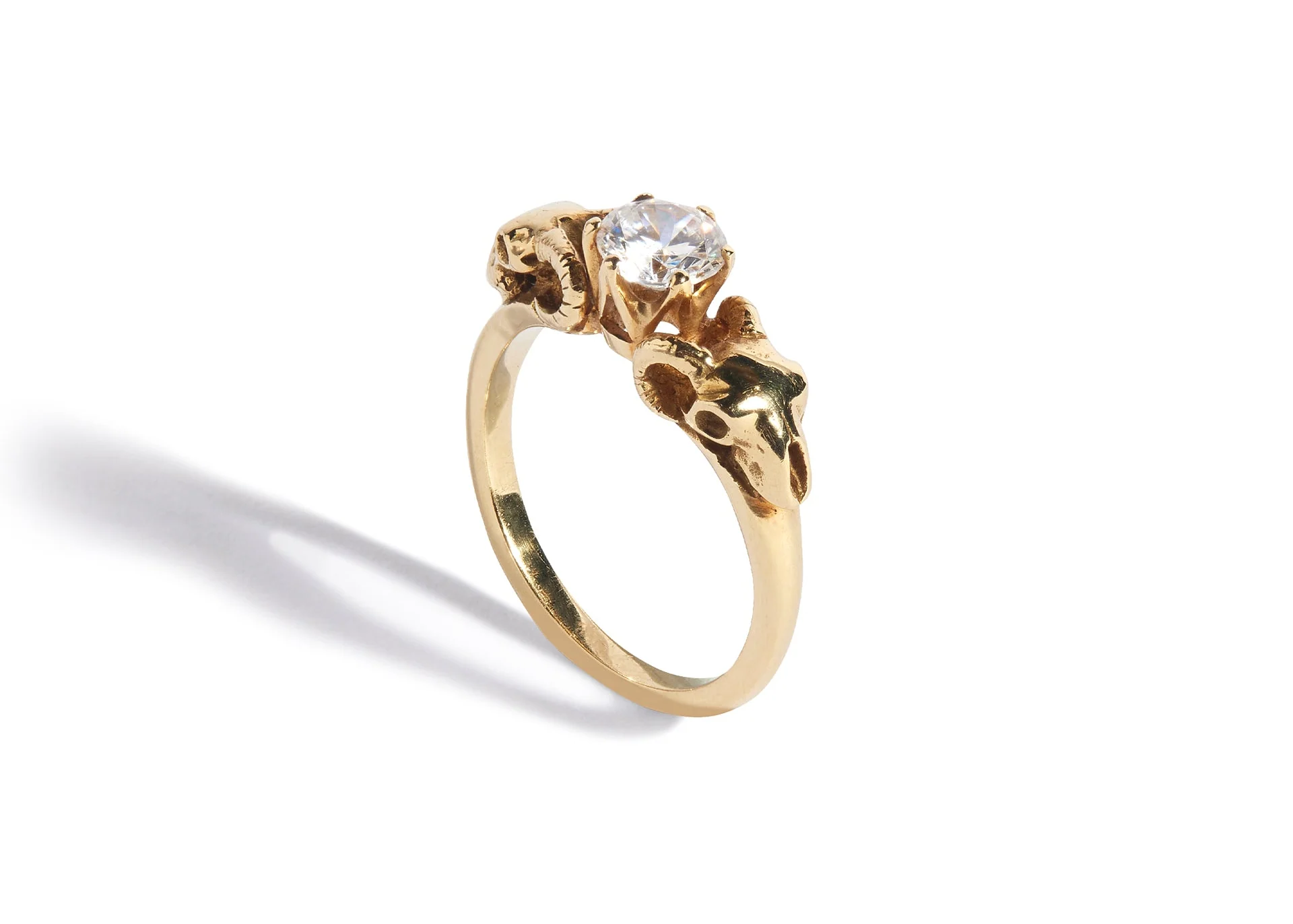 Pan's Bride Engagement Ring with a Natural White Diamond - Image 5