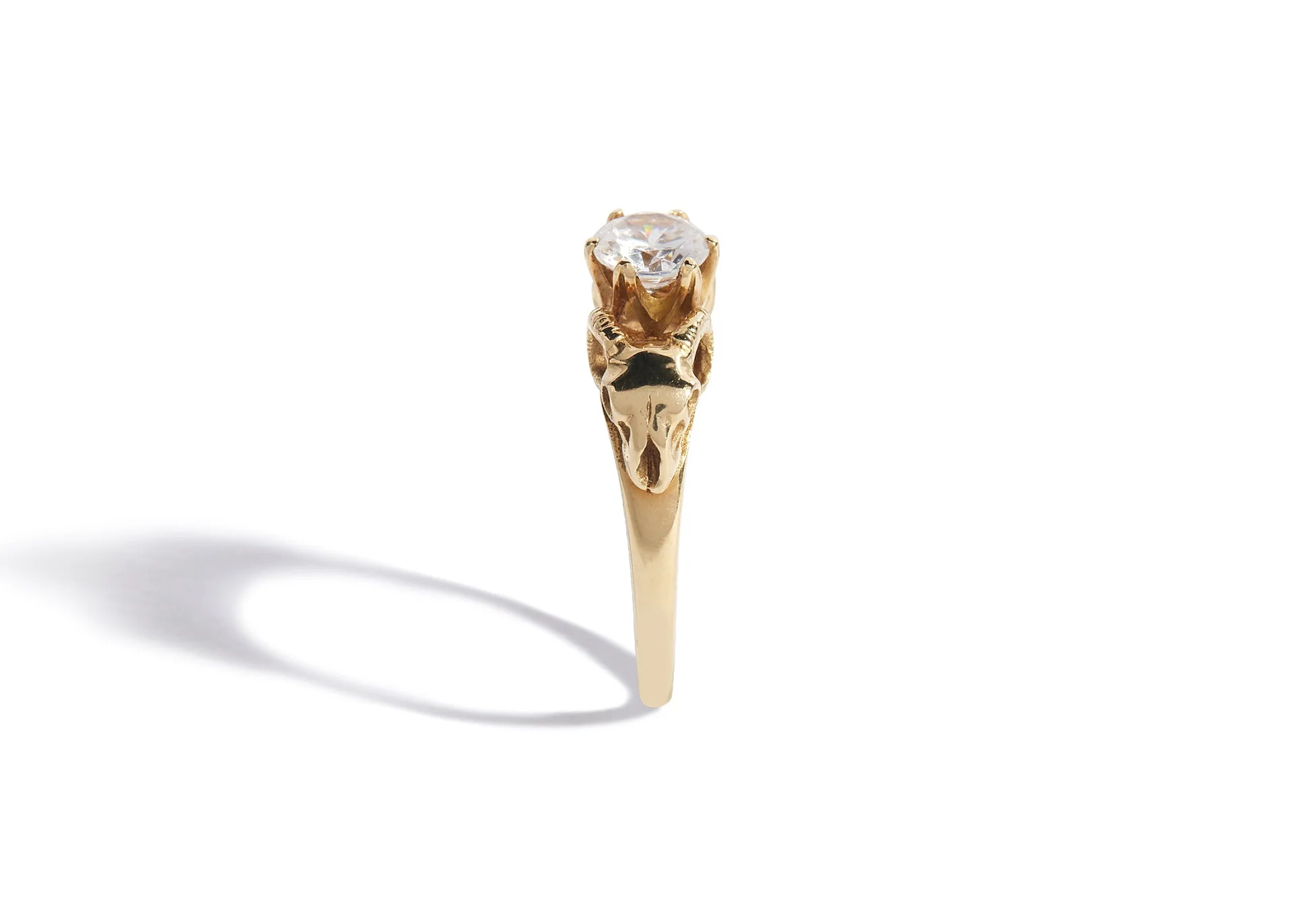 Pan's Bride Engagement Ring with a Natural White Diamond - Image 6