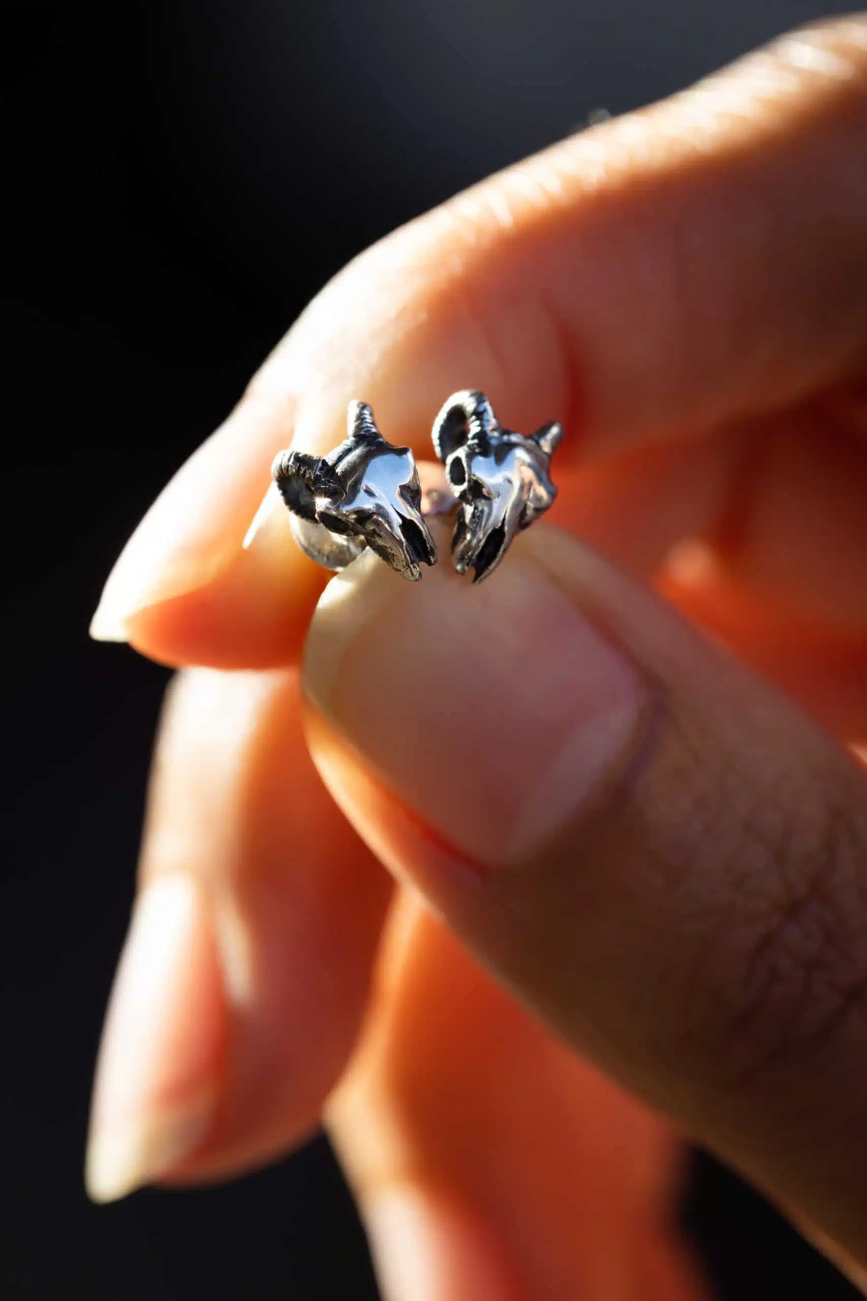 Ram Skull Stud (Single) - Image 2