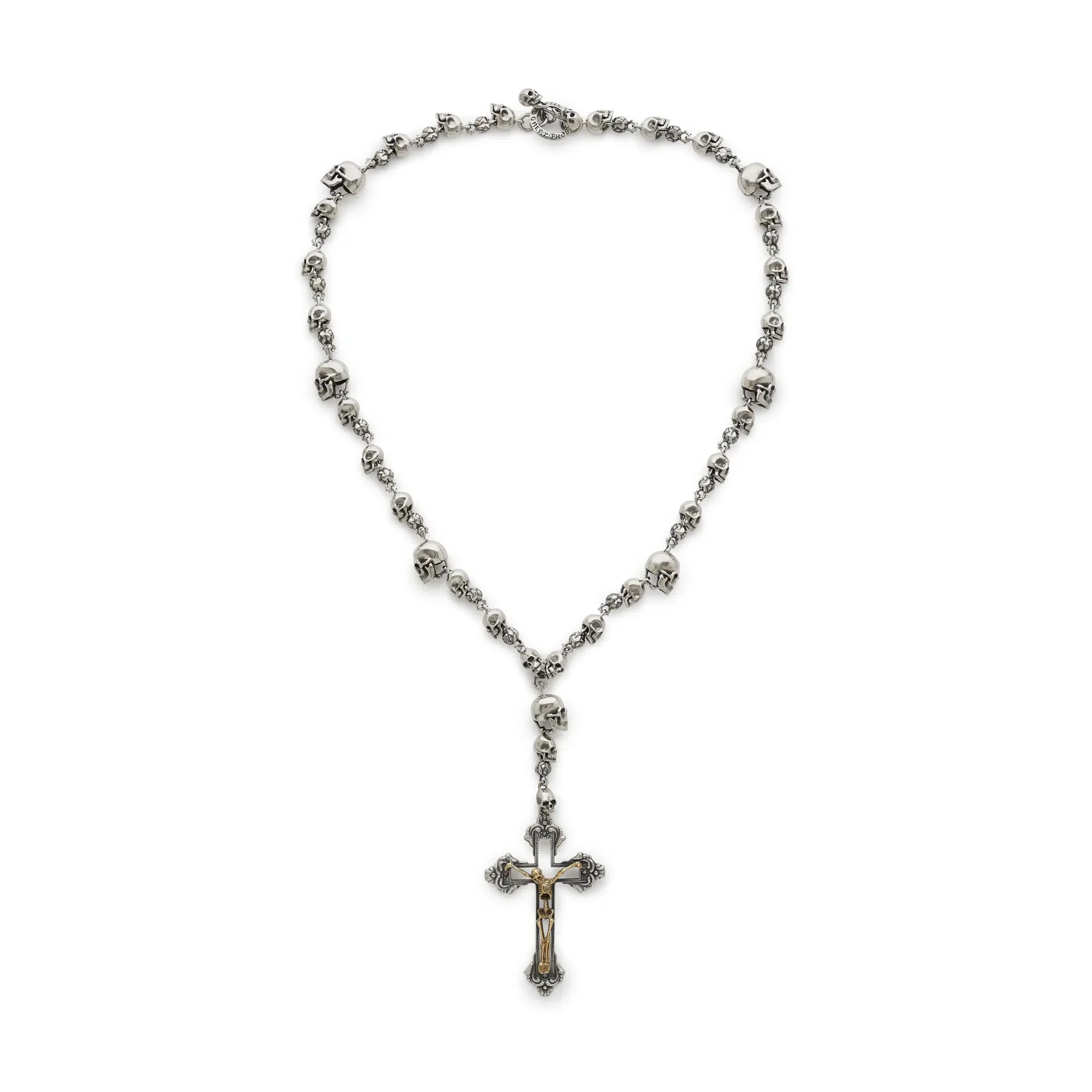 Rosary with Silver Skeleton - Image 2