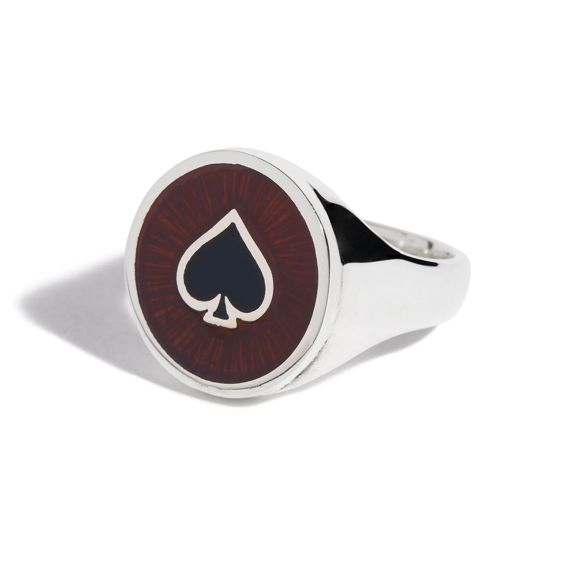 Round Ace With Enamel Ring - Image 2