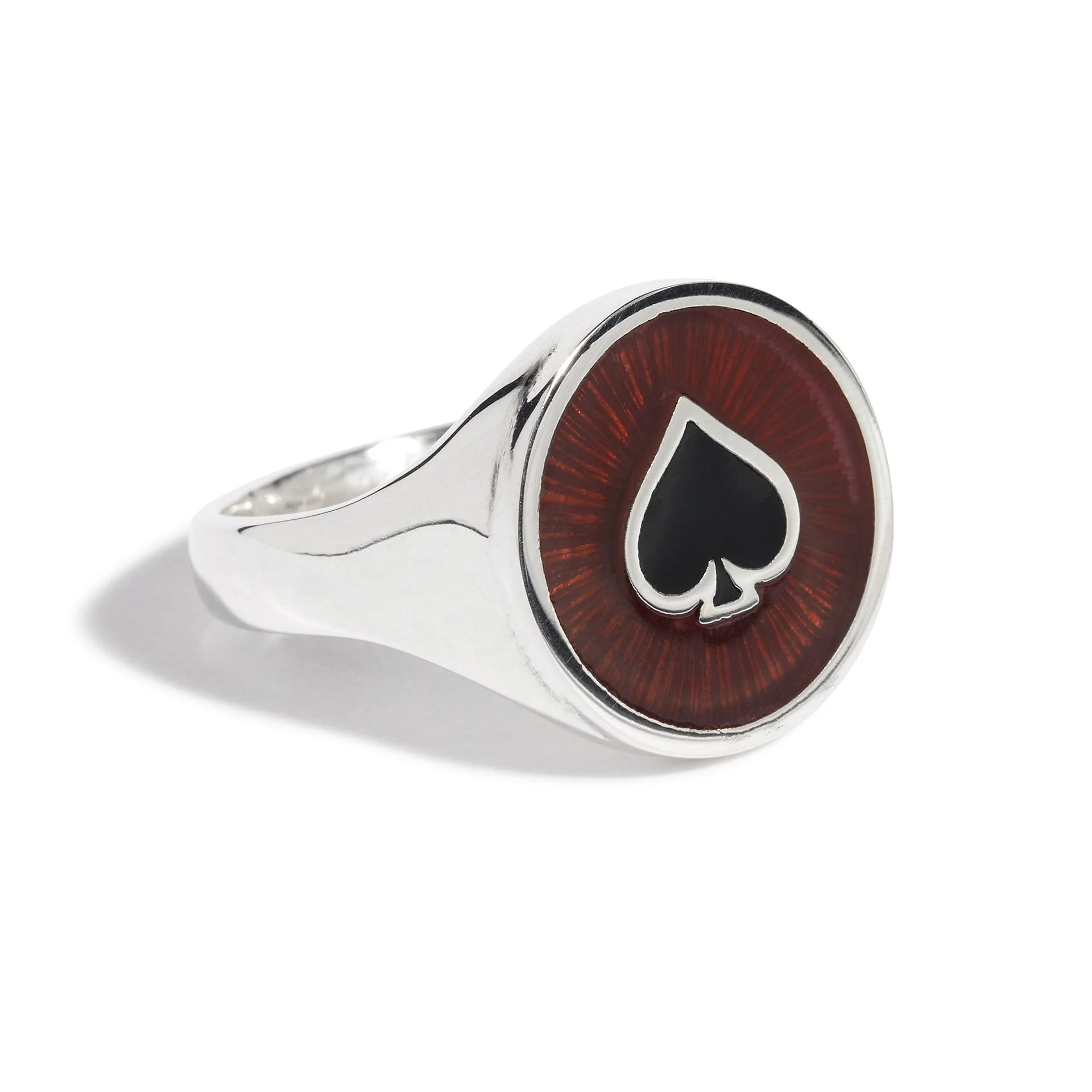 Round Ace With Enamel Ring - Image 3