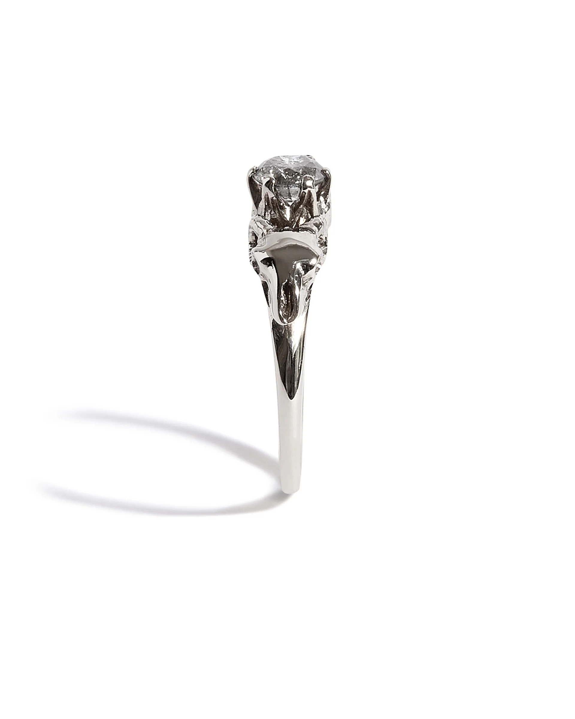 Pan's Bride Engagement Ring with a Salt and Pepper Diamond - Image 3