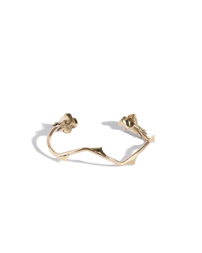Sammi 'The Rose Amongst Thorns' 9ct Gold Bracelet - Image 4