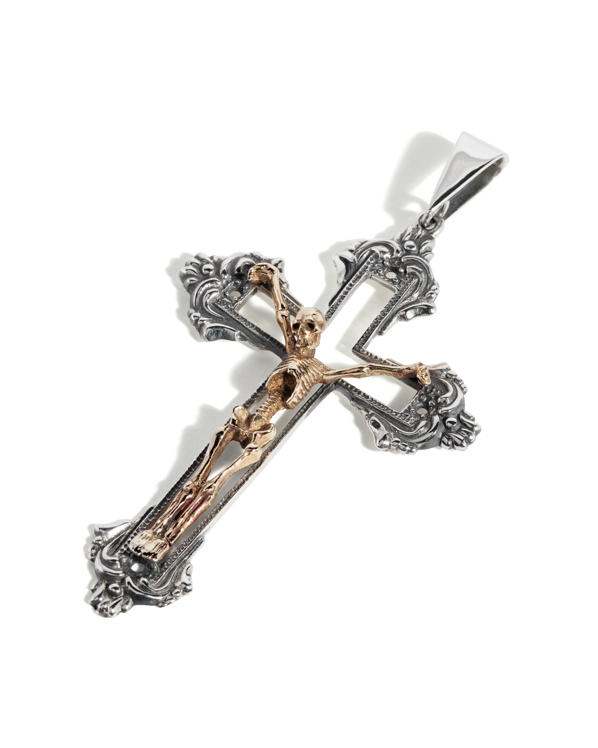 Skeleton on Cross Pendant - Image 4