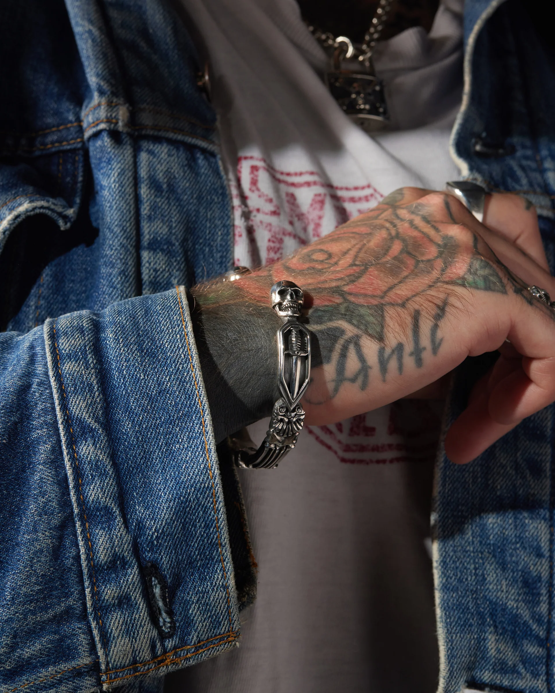 Skull & Dagger Bangle - Image 9