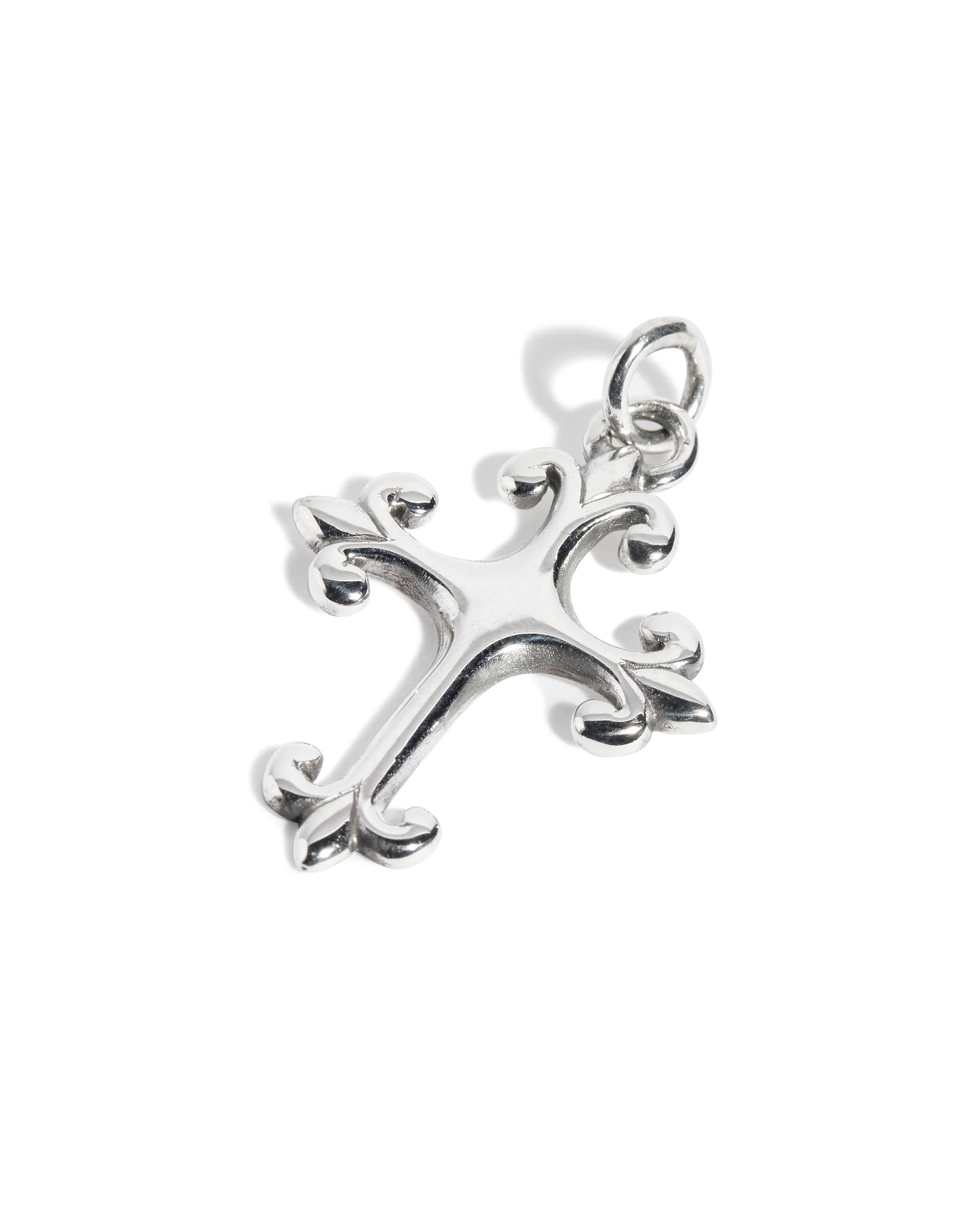 Small Fleur De Lis Cross Pendant - Image 2