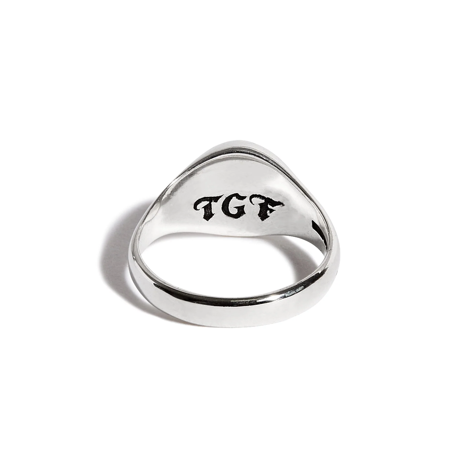 Small Silver Signet with 18ct Gold Skull - Image 4