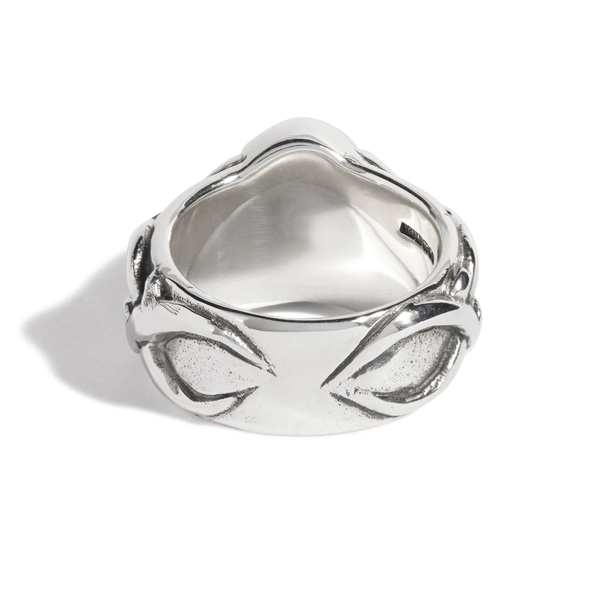 Small Skull and Thorns Ring - Image 4
