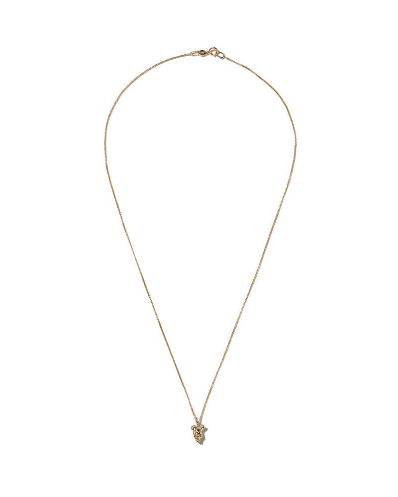 Solid 18ct Gold Micro Michael Rodent Pendant and Chain - Image 2
