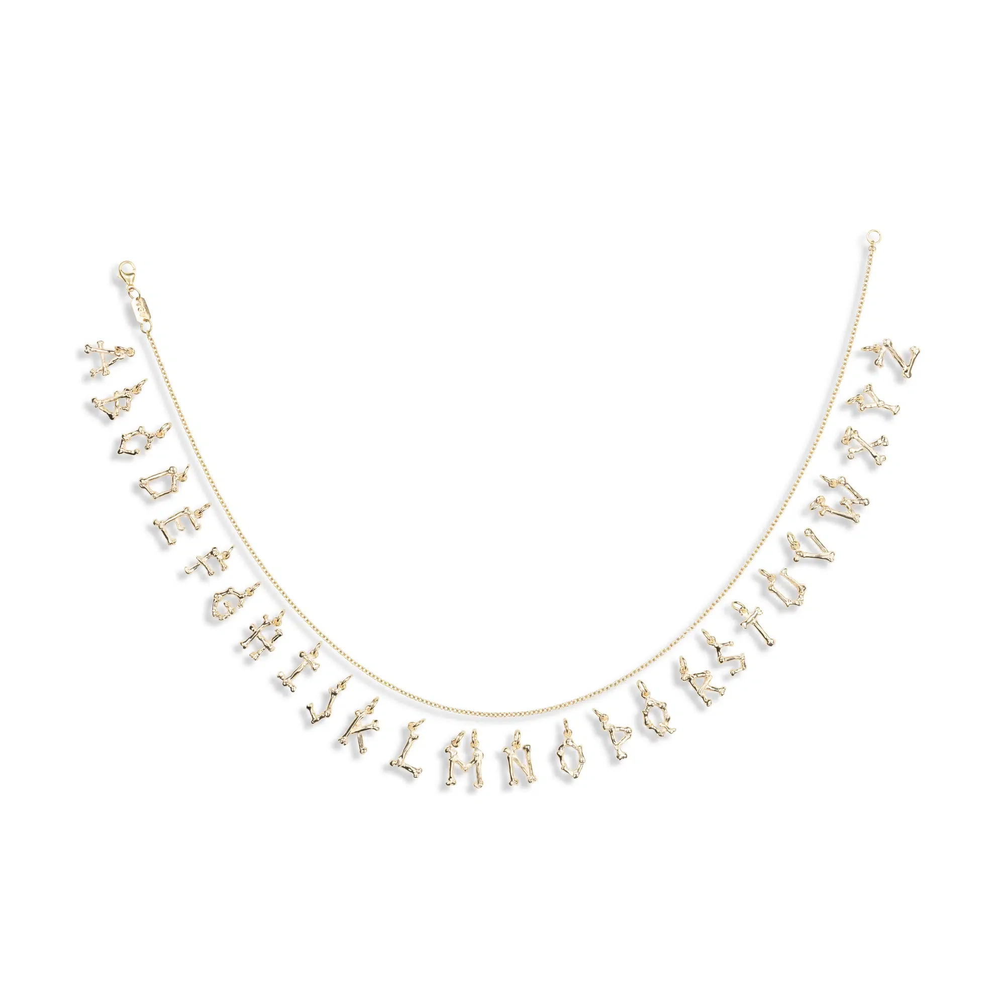 Solid 9ct Gold Alphabones - Image 4