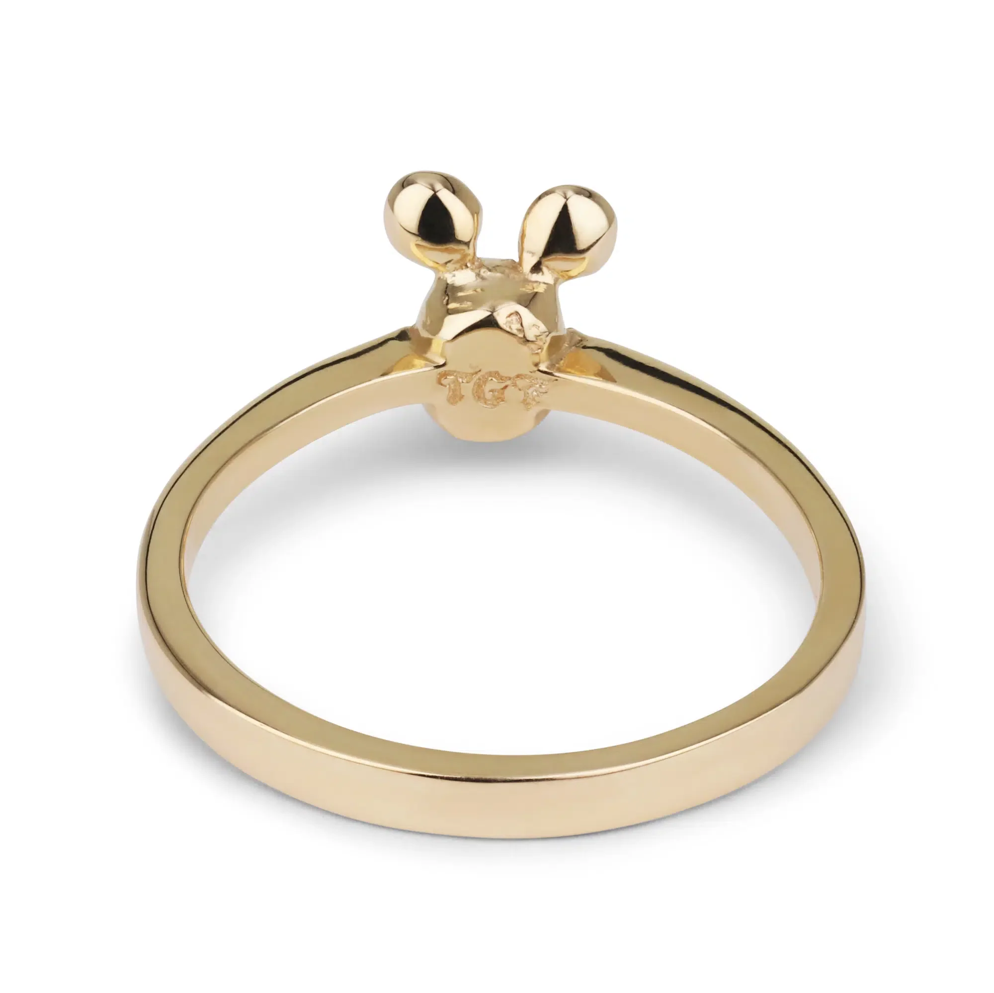 Solid 9ct Gold Micro Michael Rodent Ring - Image 2