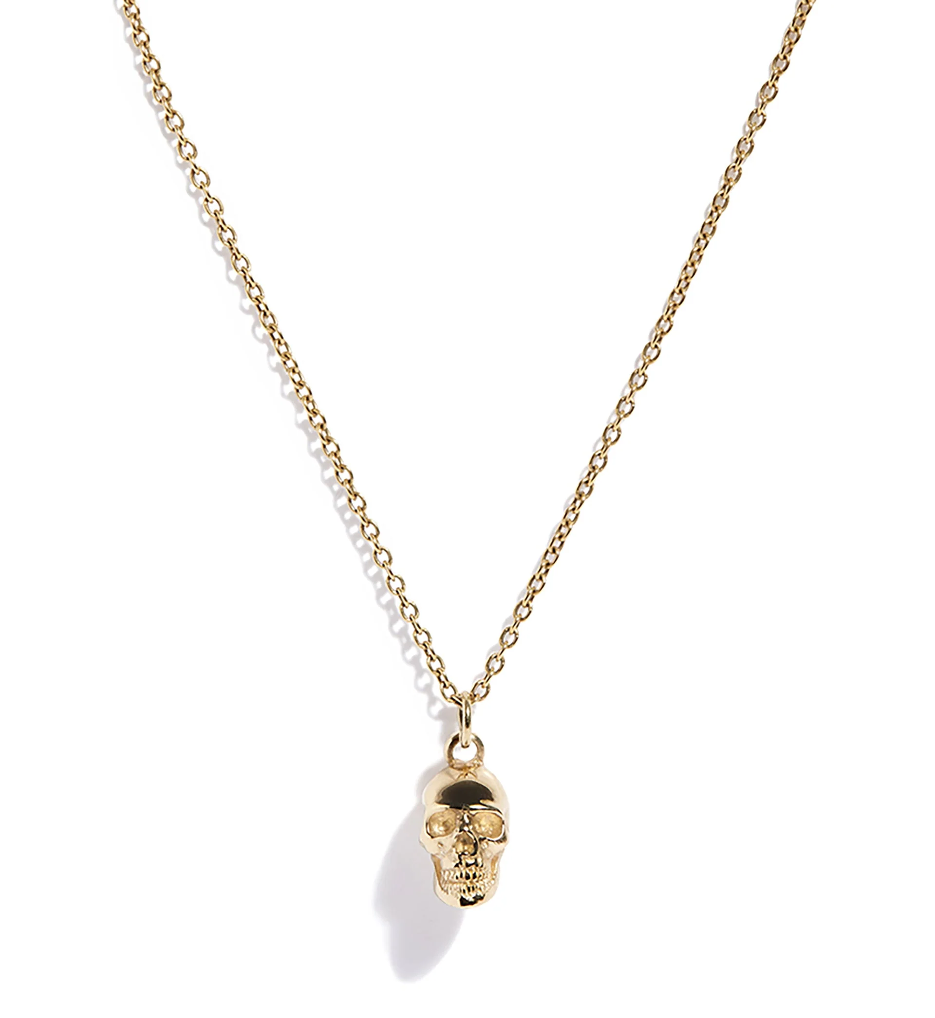 Solid 9ct Gold Small Anatomical Skull Pendant - Image 2