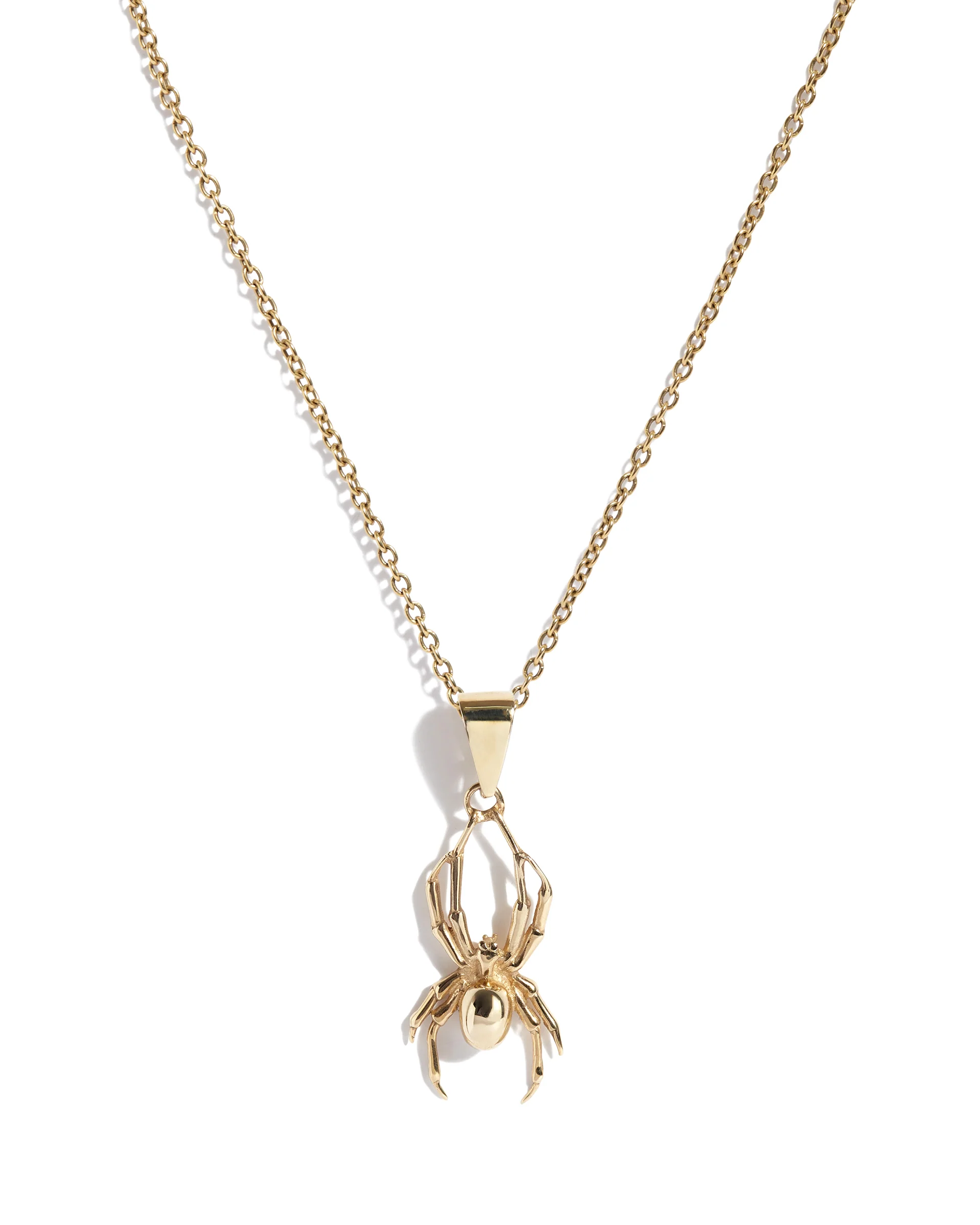 Solid 9ct Gold Spider Pendant - Image 2