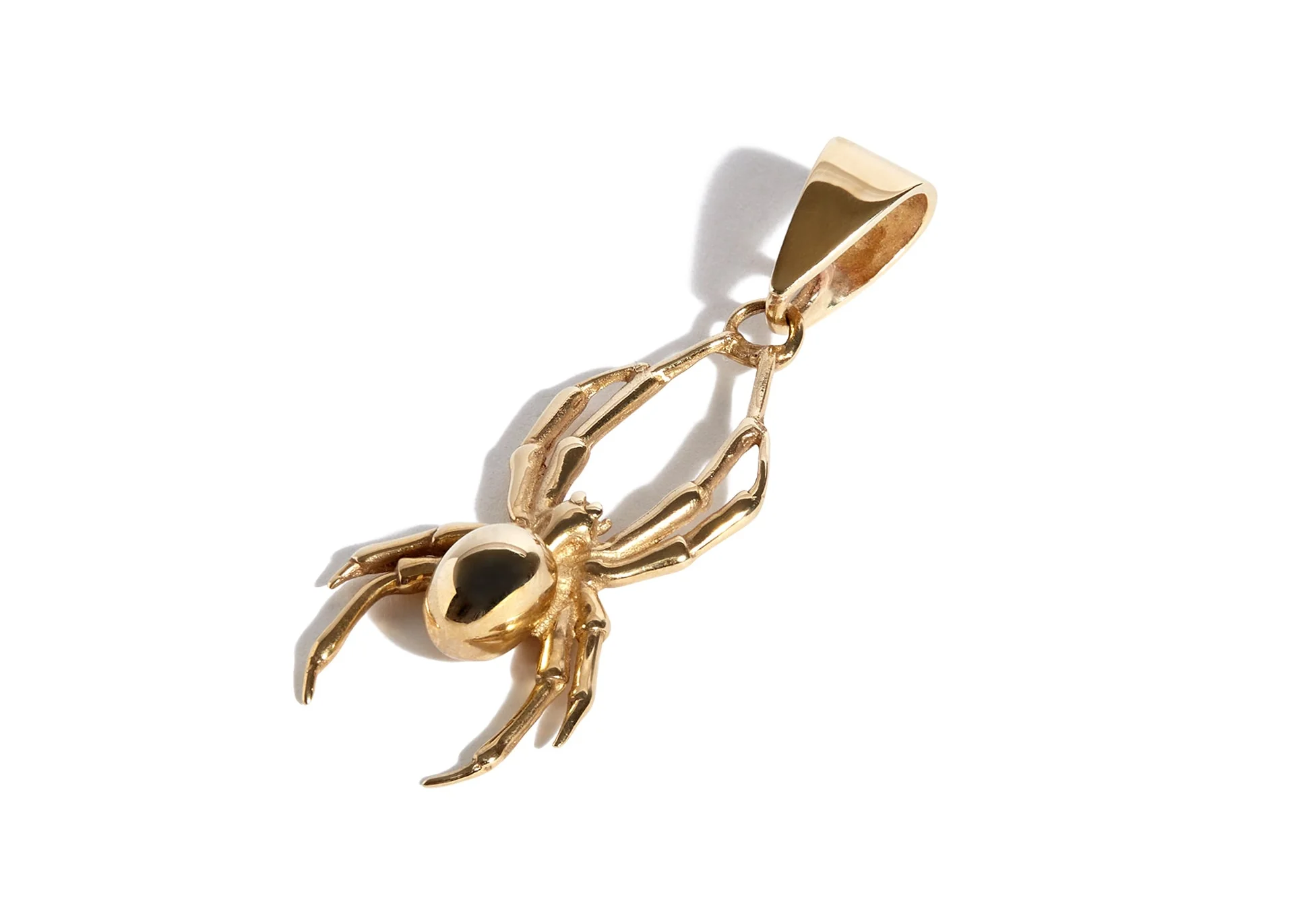 Solid 9ct Gold Spider Pendant - Image 3