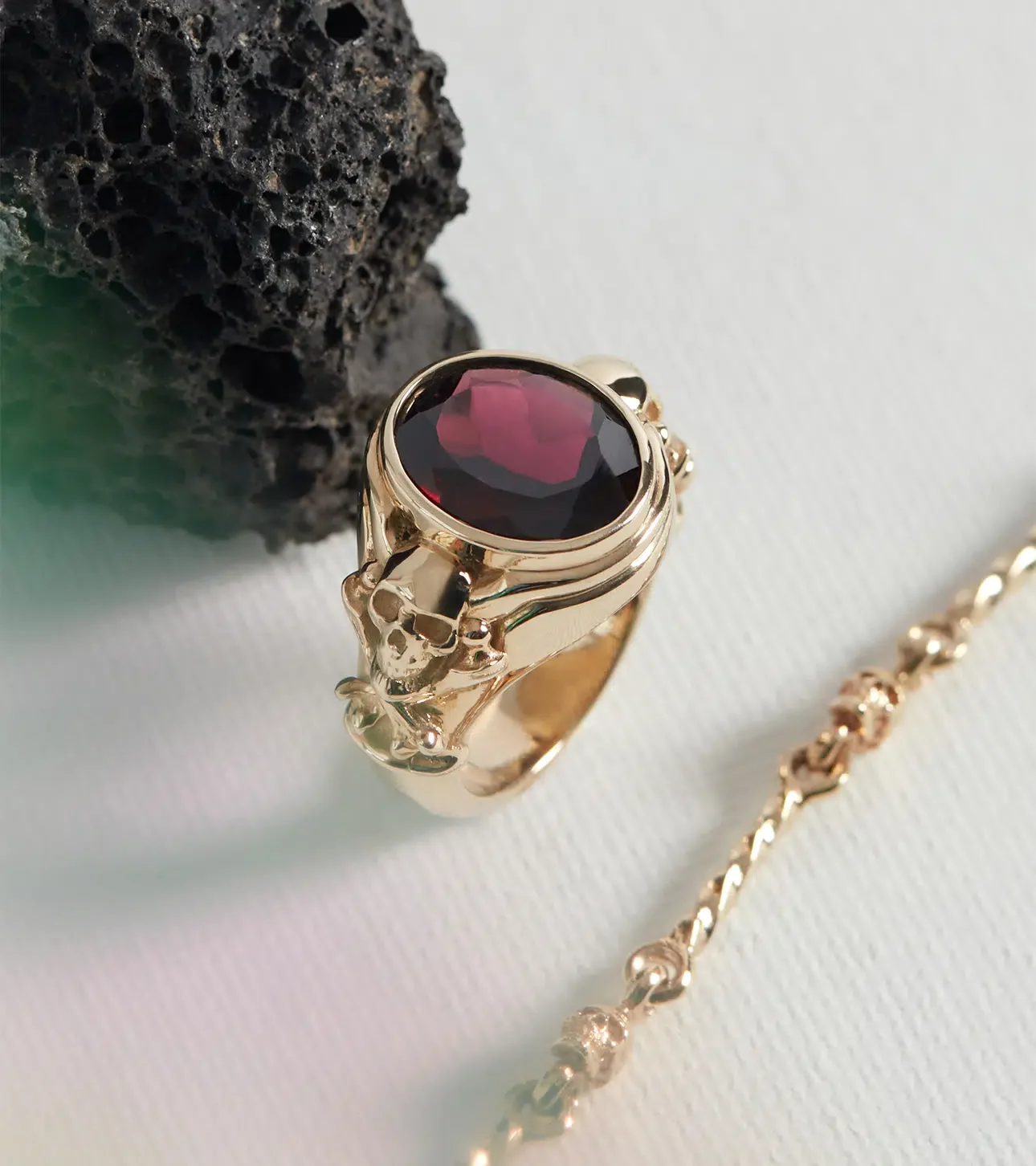Solid Gold Chalice Ring - Image 2