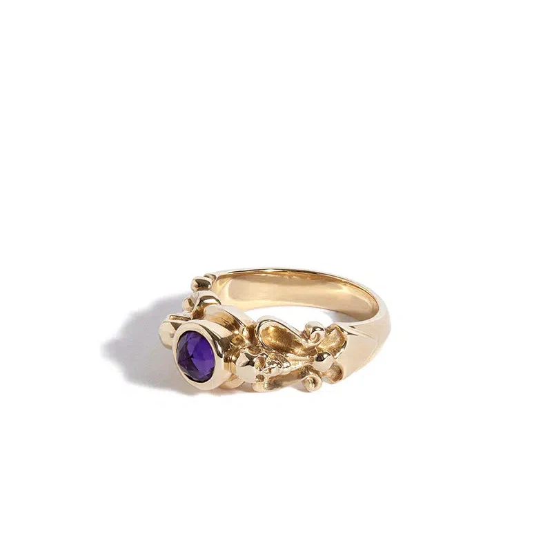Solid Gold Chatelaine Ring