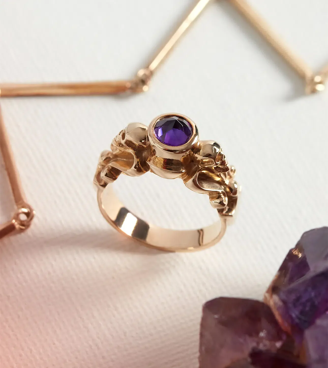 Solid Gold Chatelaine Ring - Image 3