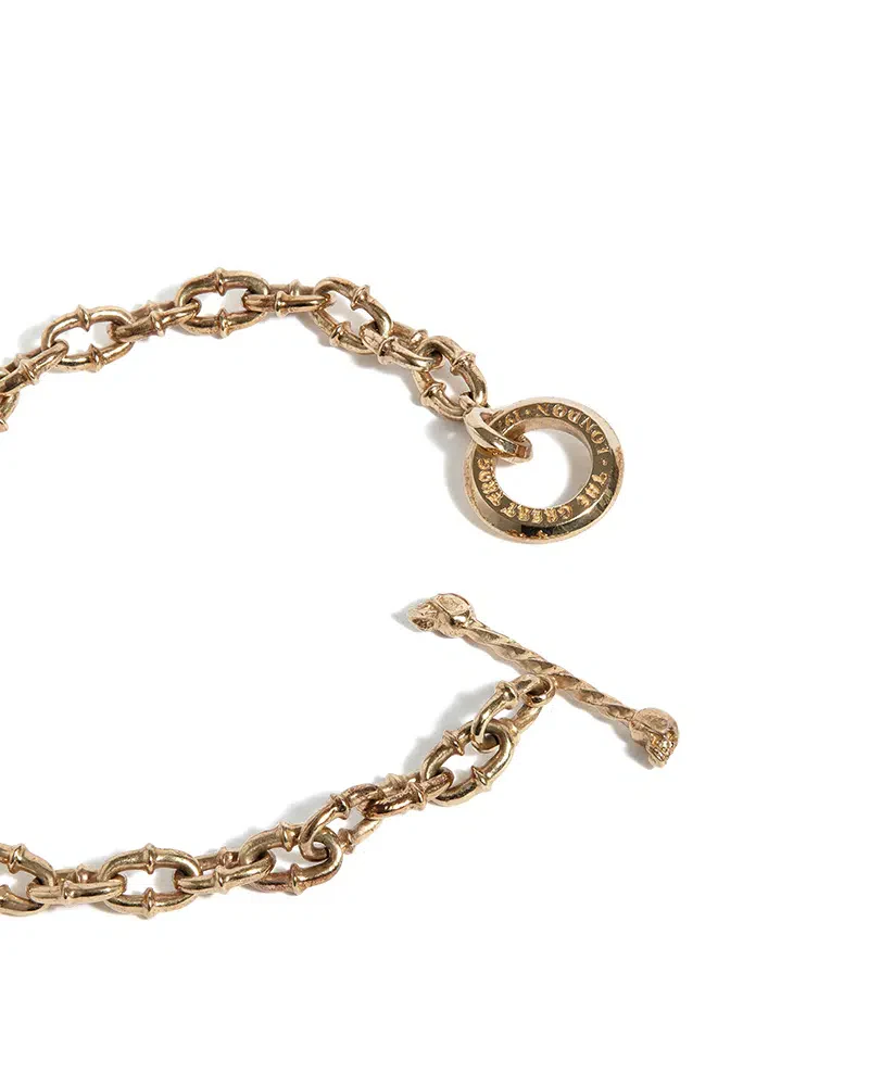 Solid Gold Micro Lock Down Bracelet - Image 3