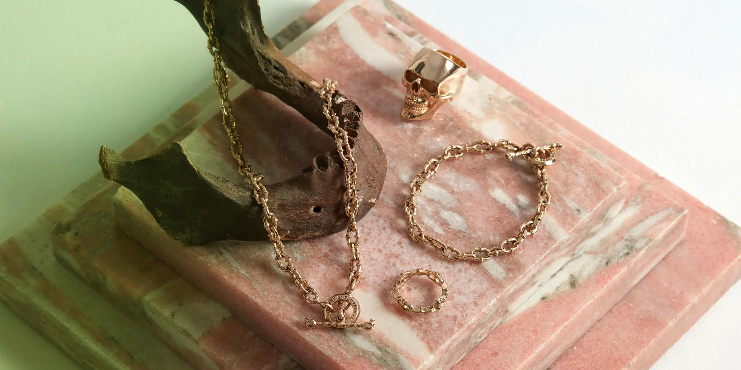 Solid Gold Micro Lock Down Bracelet - Image 4