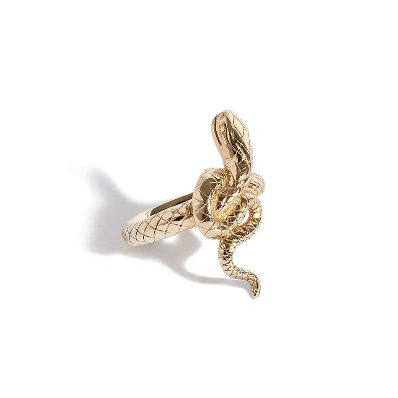 Solid Gold Serpent Ring - Image 4