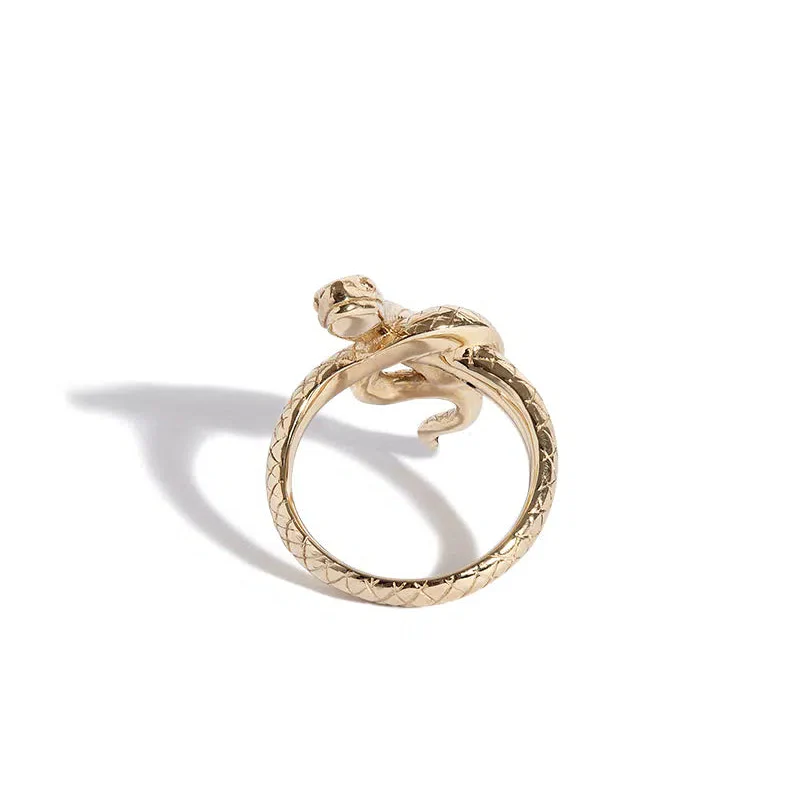 Solid Gold Serpent Ring - Image 5