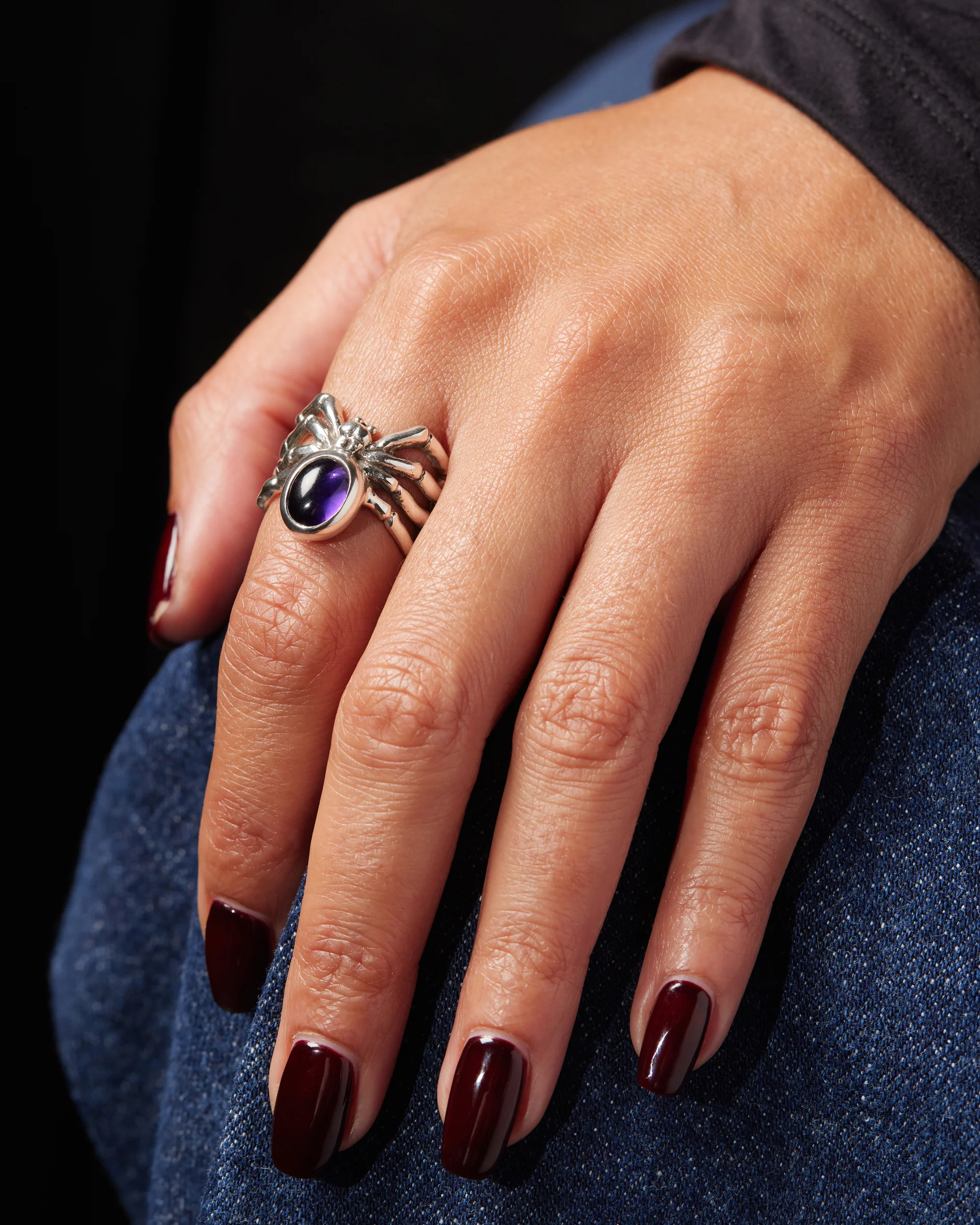Spider Ring with Gem - Image 8