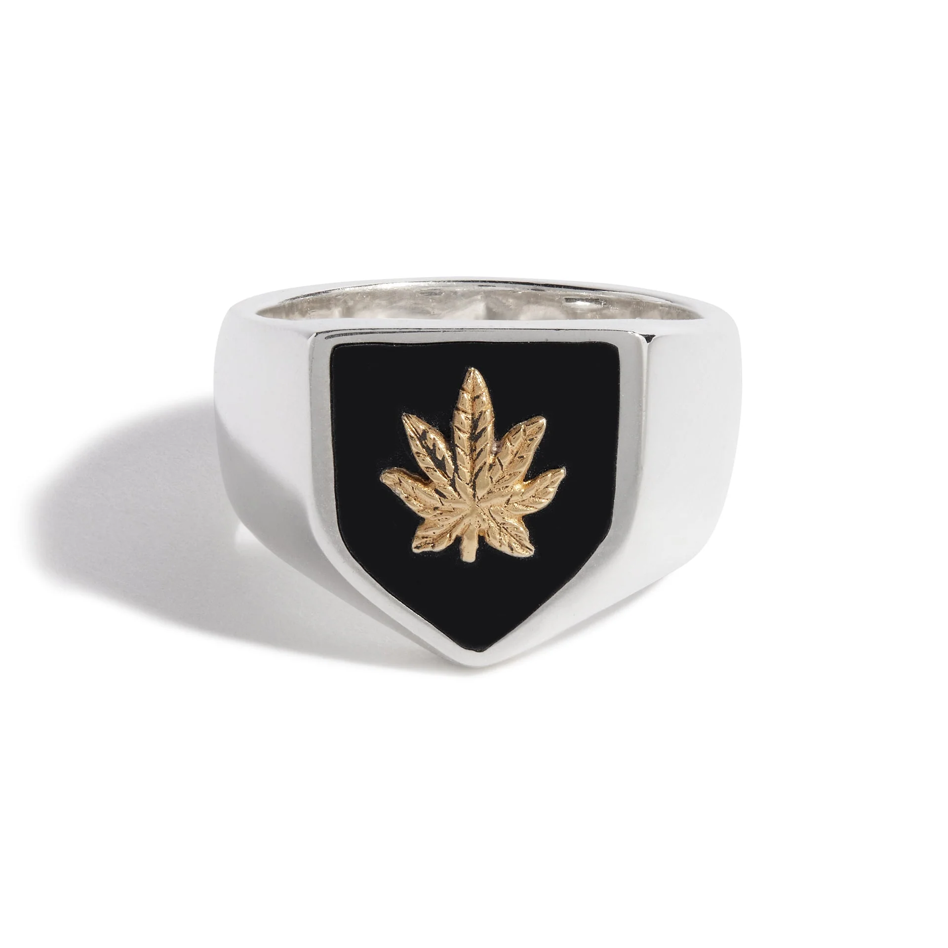 Sweet Leaf Shield Ring (18ct Gold Leaf) - Image 2