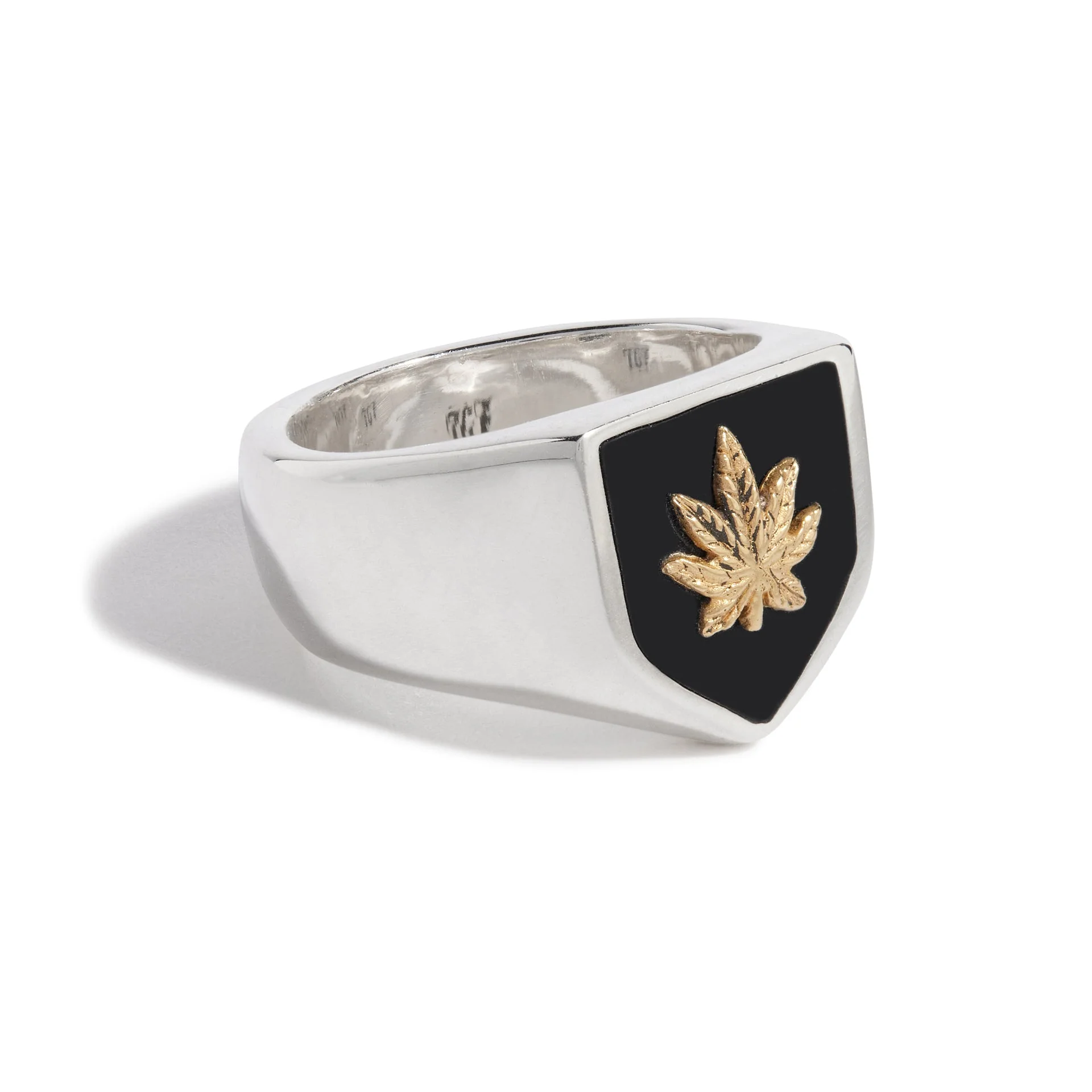 Sweet Leaf Shield Ring (18ct Gold Leaf) - Image 4