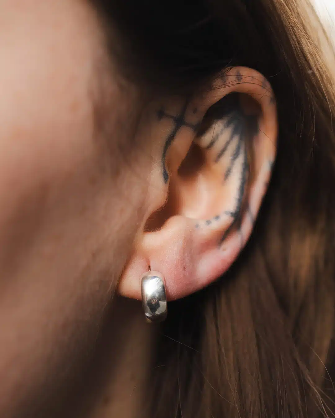 TGF Chunky Hoop Earring (Single) - Image 4