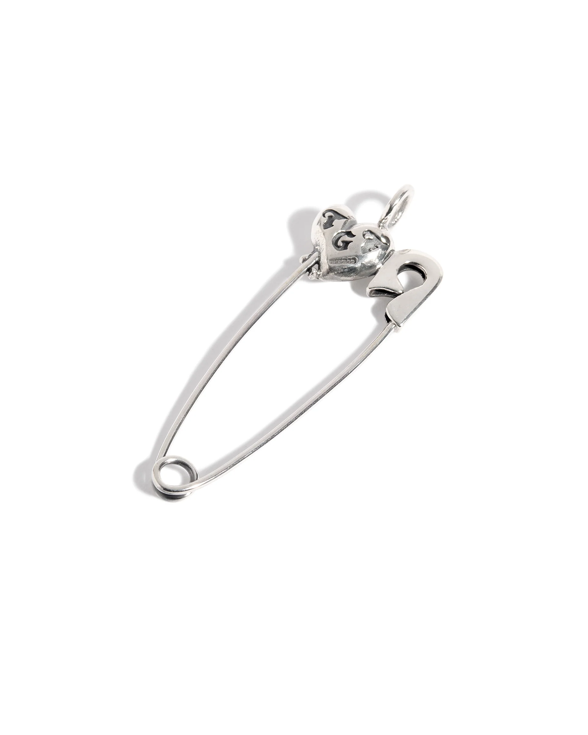 TGF x Emily Malice Heart Safety Pin Pendant & Chain - Image 3