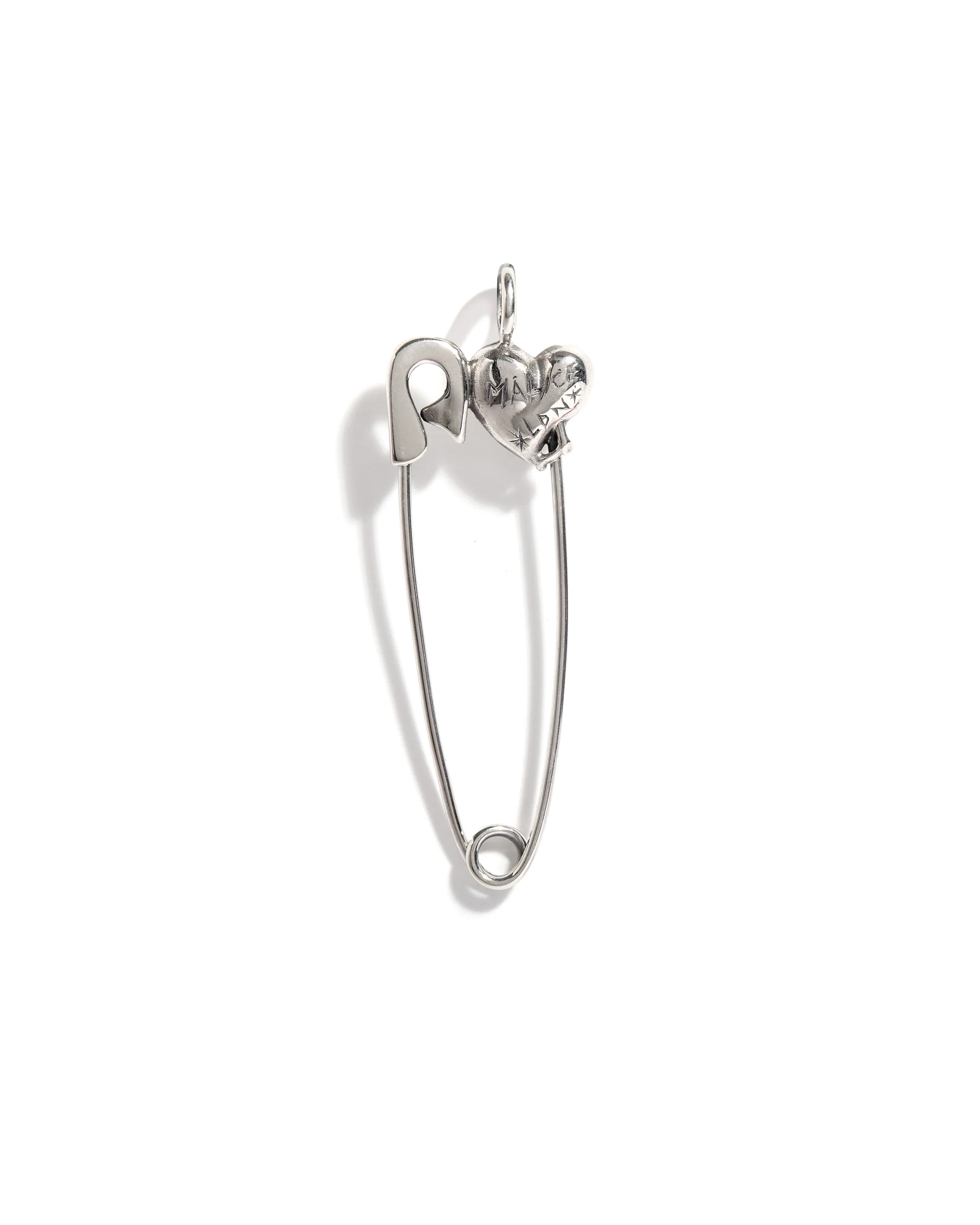 TGF x Emily Malice Heart Safety Pin Pendant & Chain - Image 4